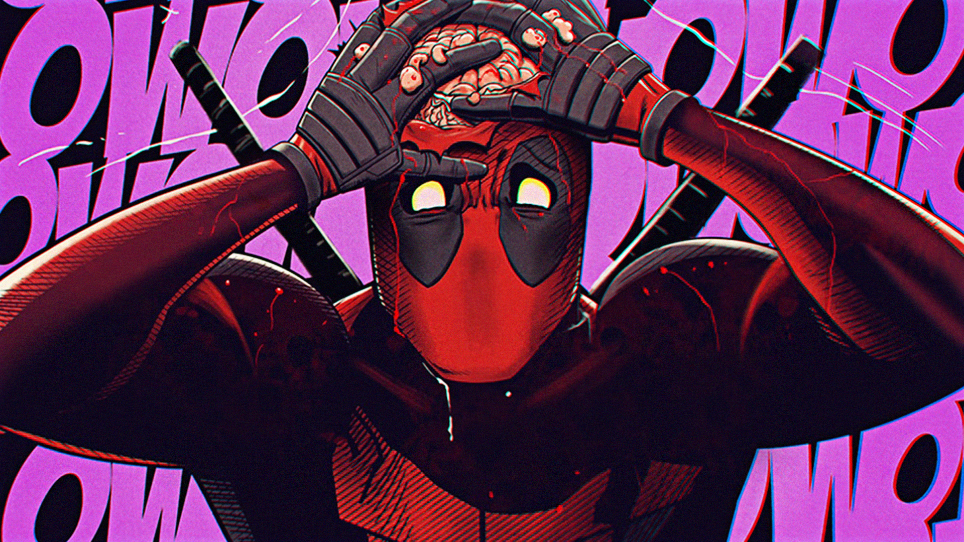 Deadpool Flat Digital Art Wallpapers