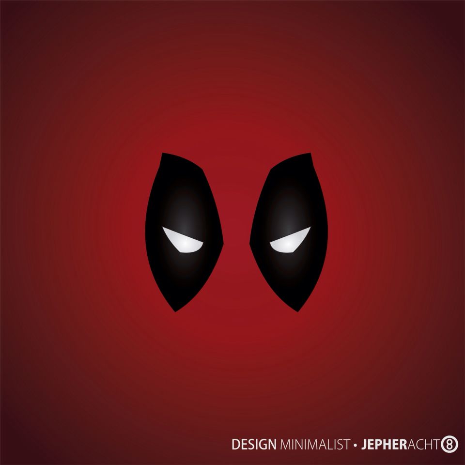 Deadpool Mask Minimalist Wallpapers