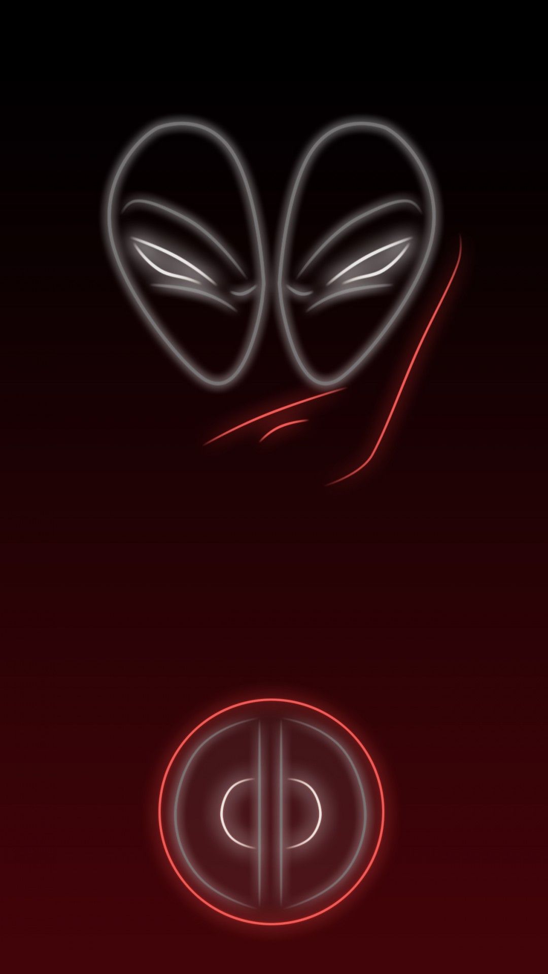 Deadpool Neon Minimal Wallpapers