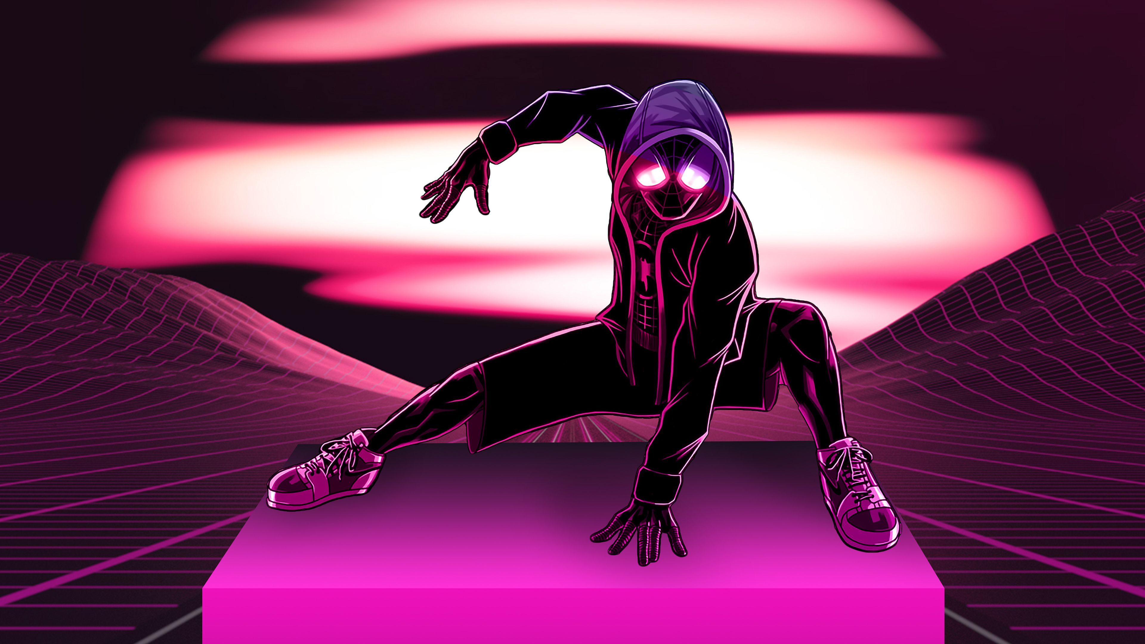 Deadpool Neon Minimal Wallpapers