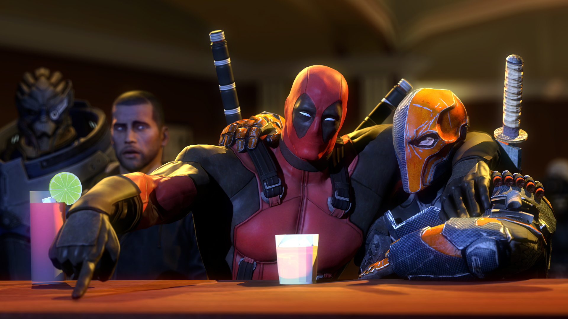 Deadpool Vs Deathstroke Stop Motion Wallpapers