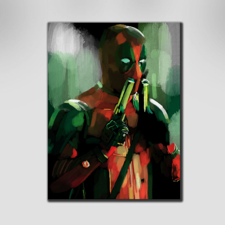 Deadpool With Guns Up Wallpapers