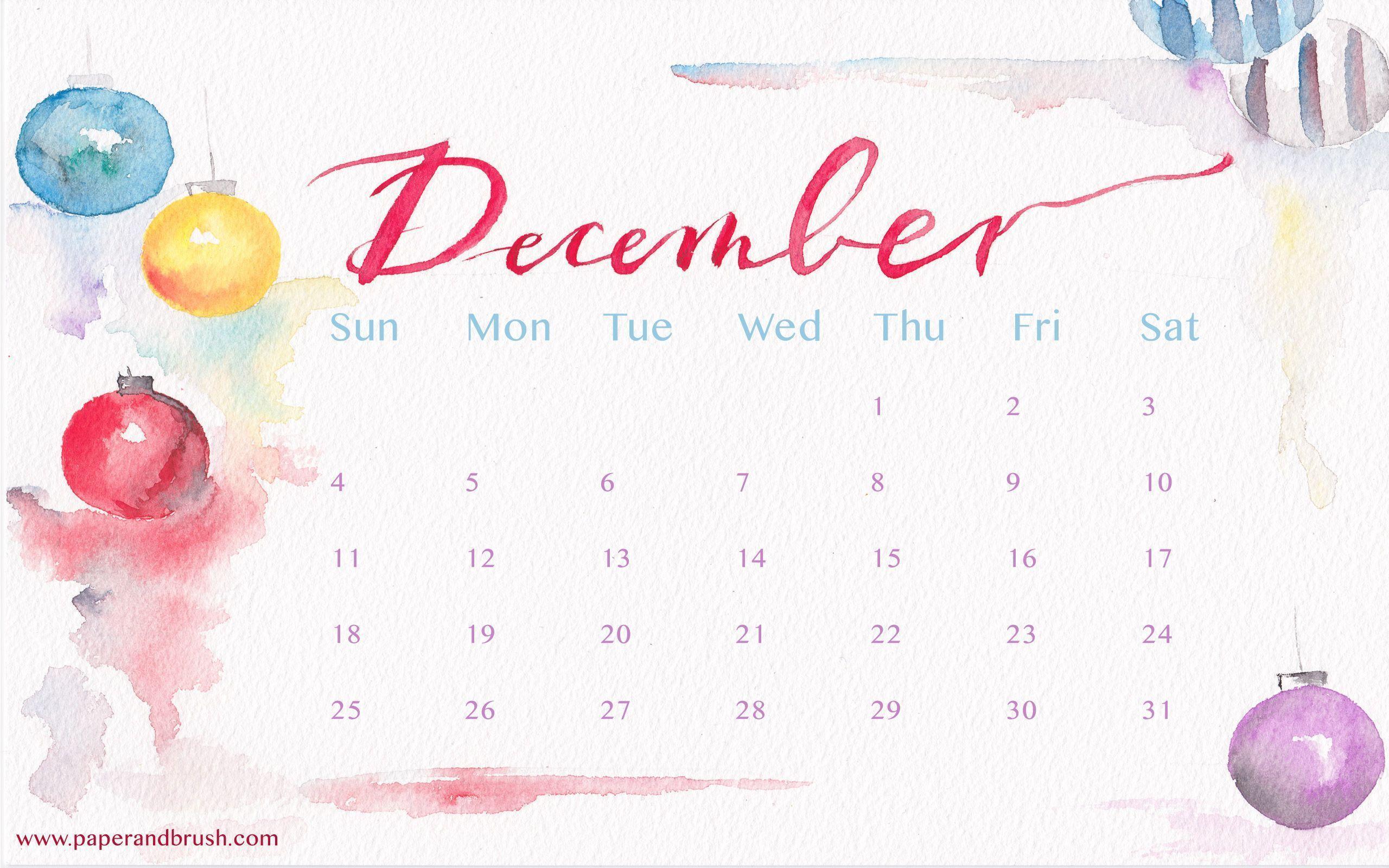 December 2016 Wallpapers