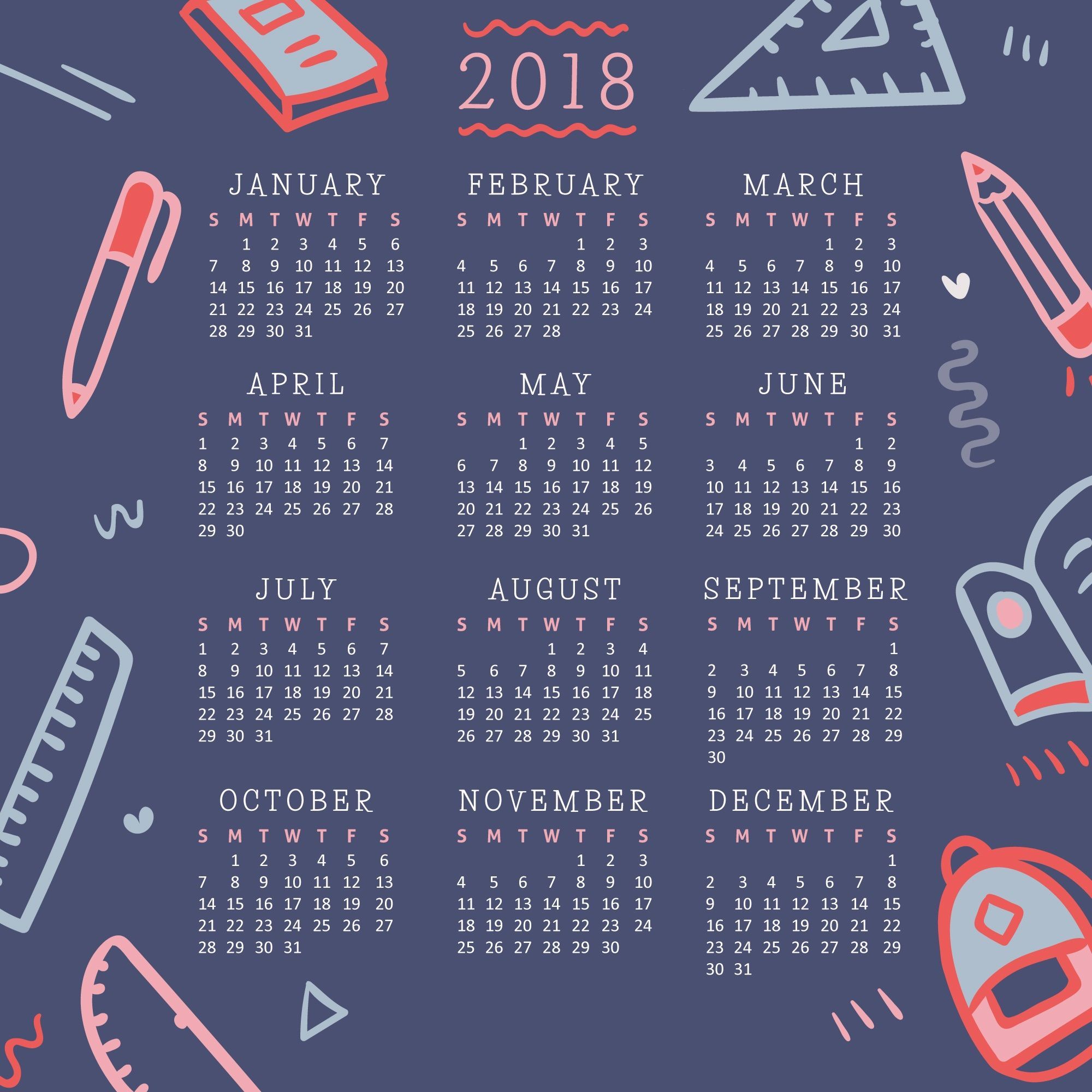 December 2020 Calendar Wallpapers