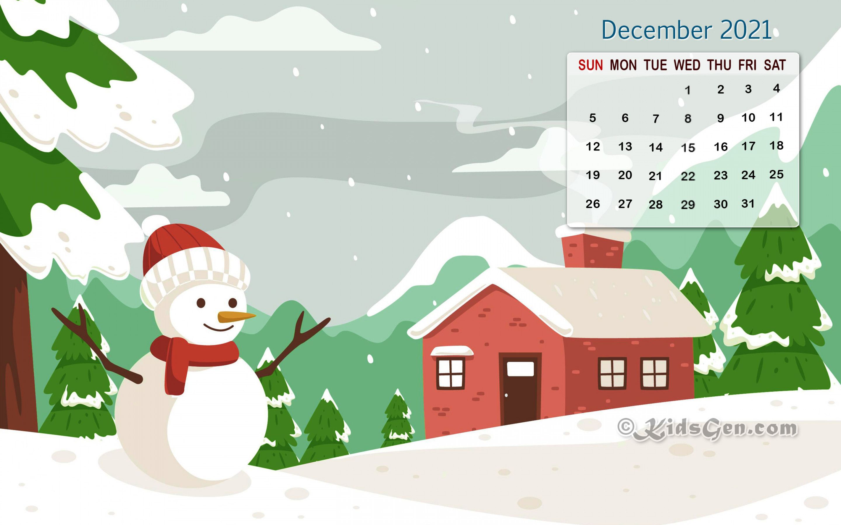 December Calendar Wallpapers