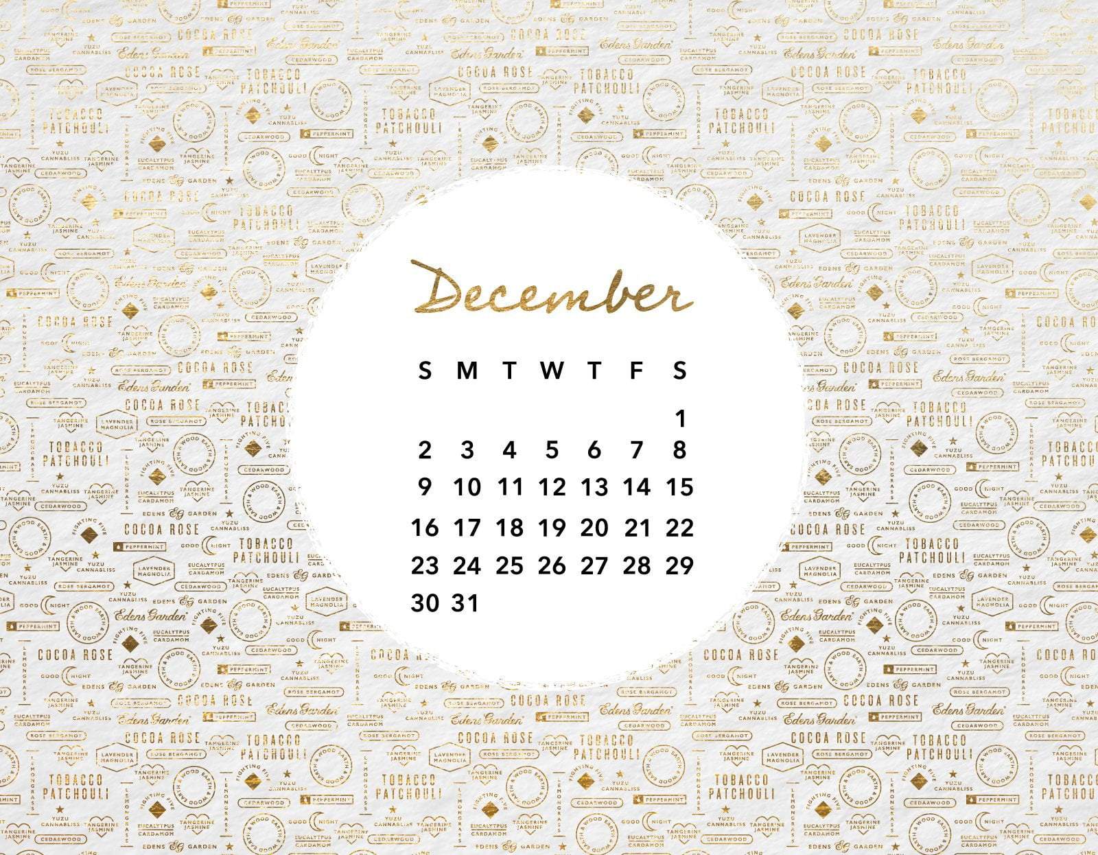 December Calendar Wallpapers