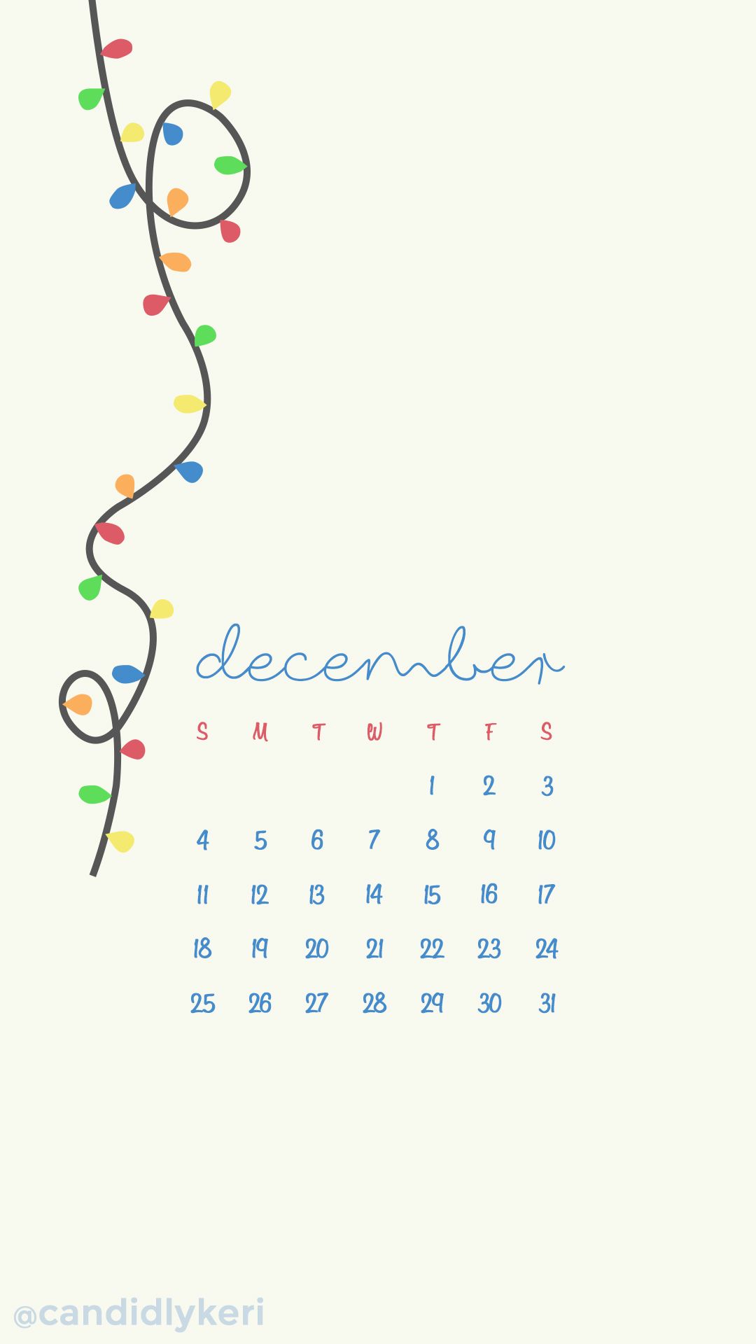 December Calendar Wallpapers