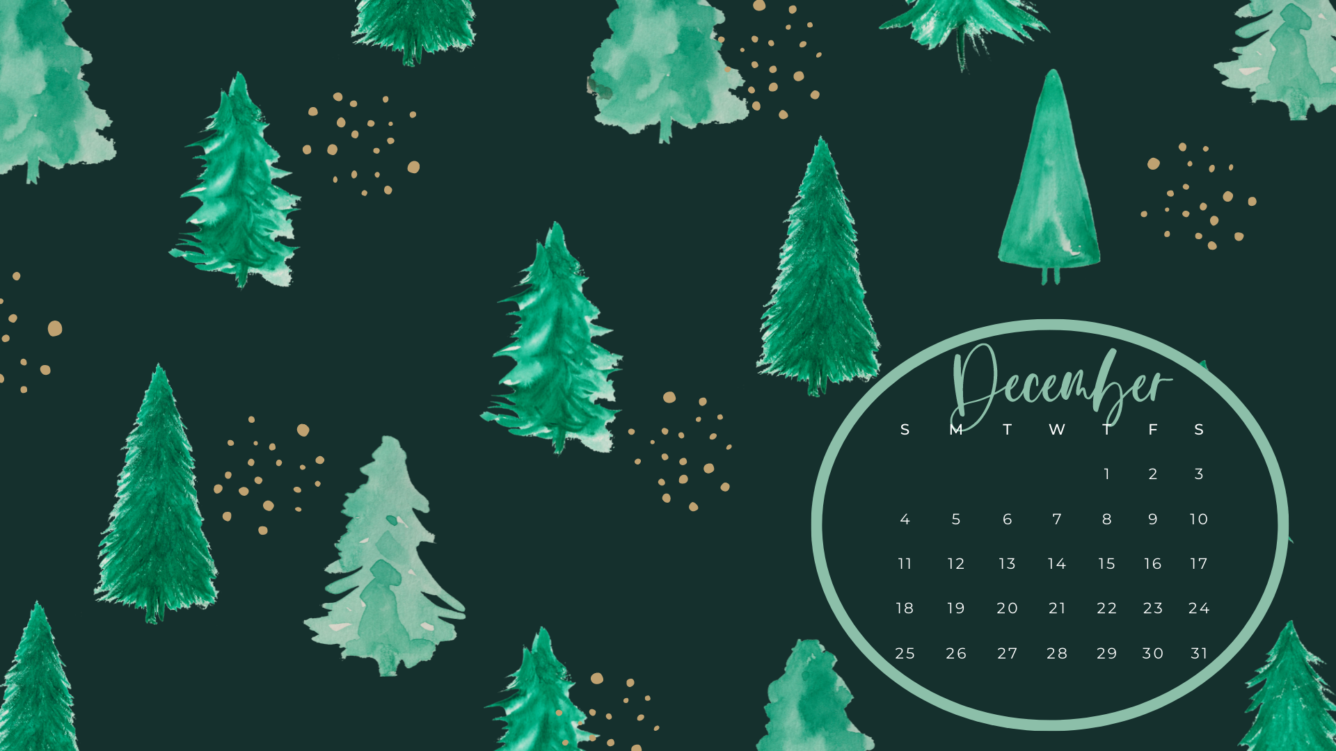 December Calendar Wallpapers