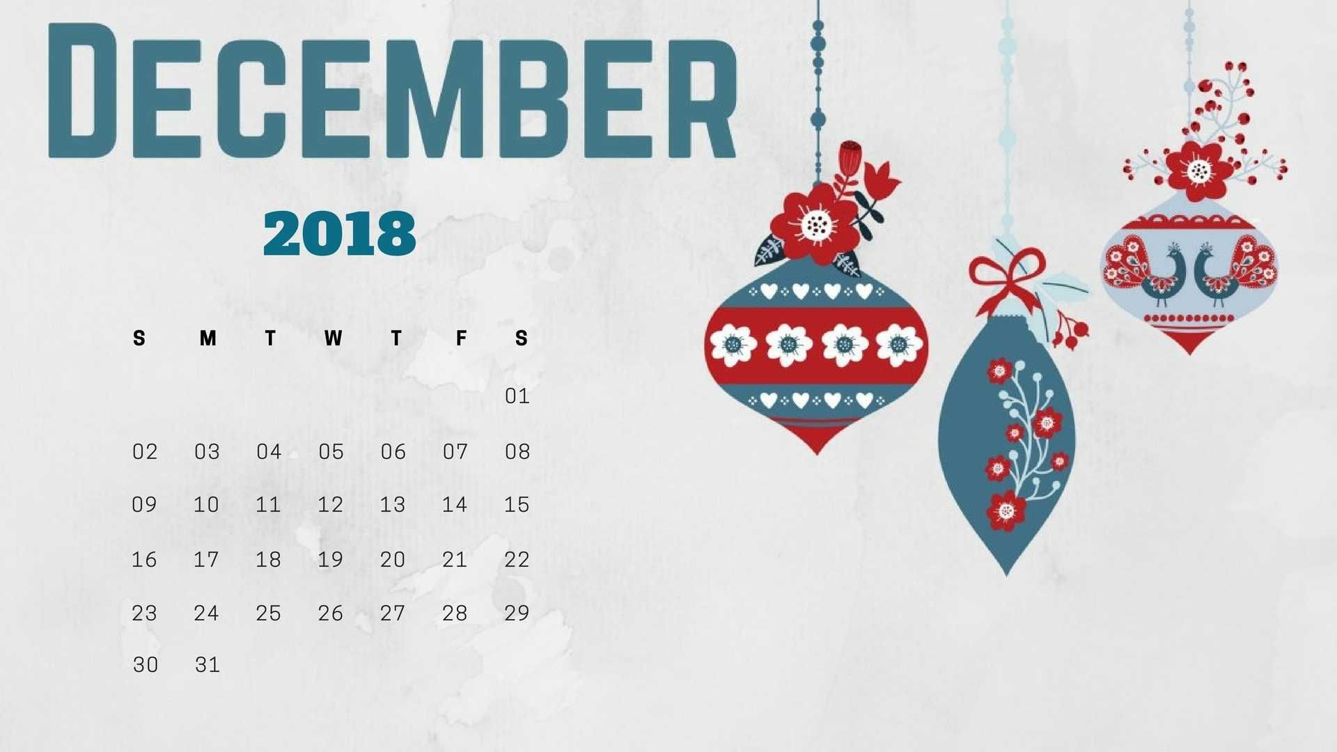 December Calendar Wallpapers