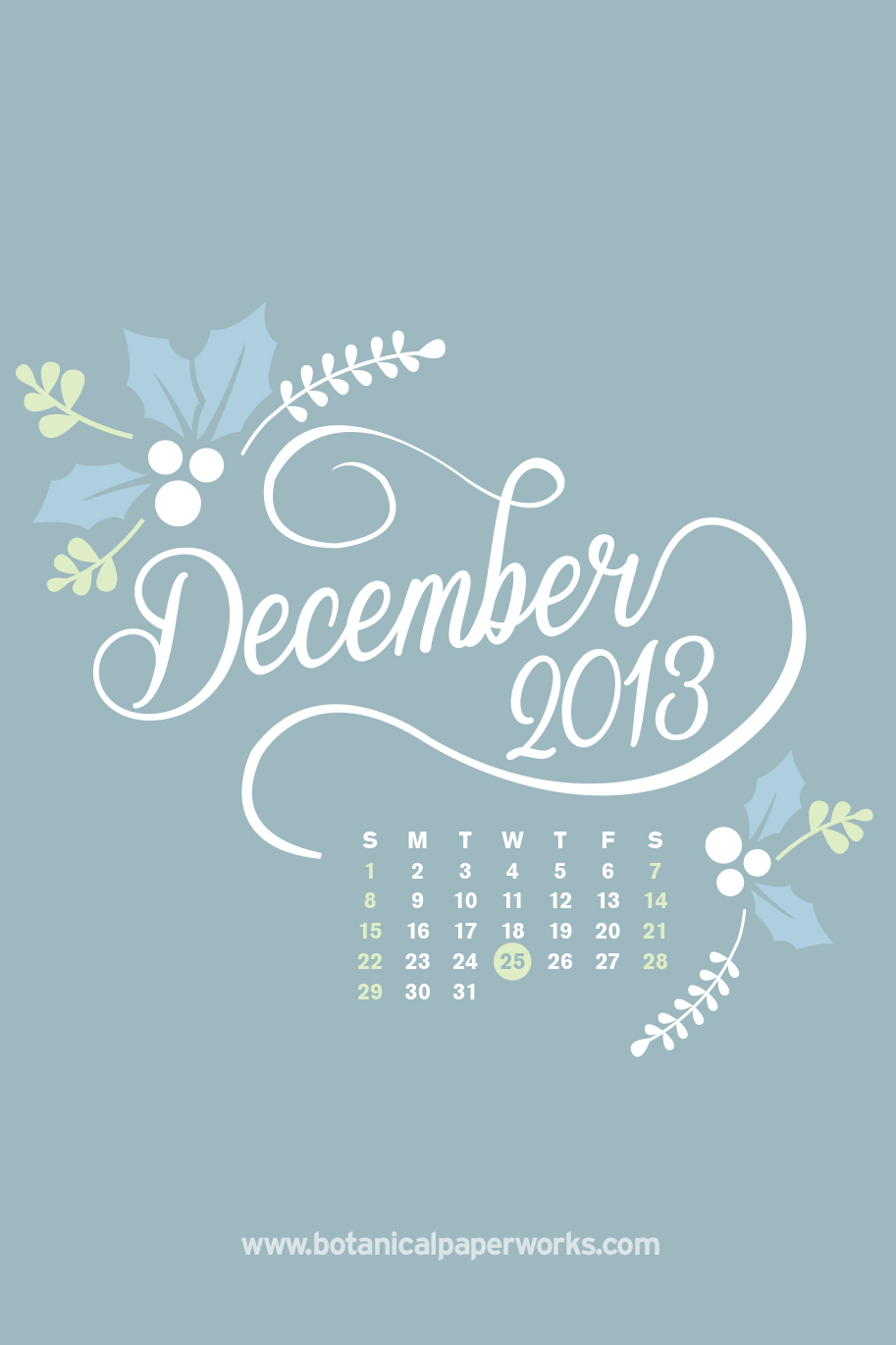 December Calendar Wallpapers