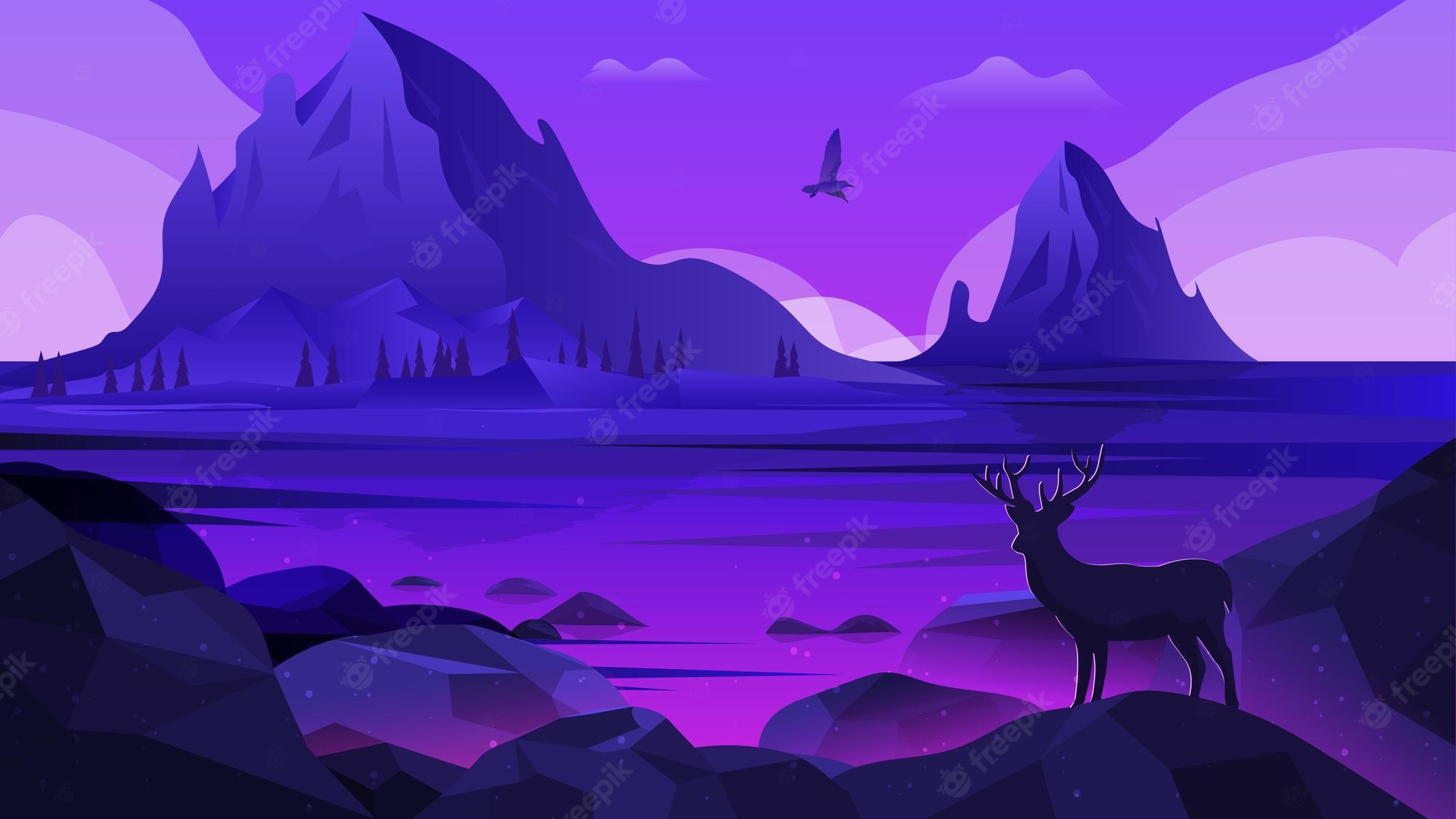 Deer Scene Wallpapers