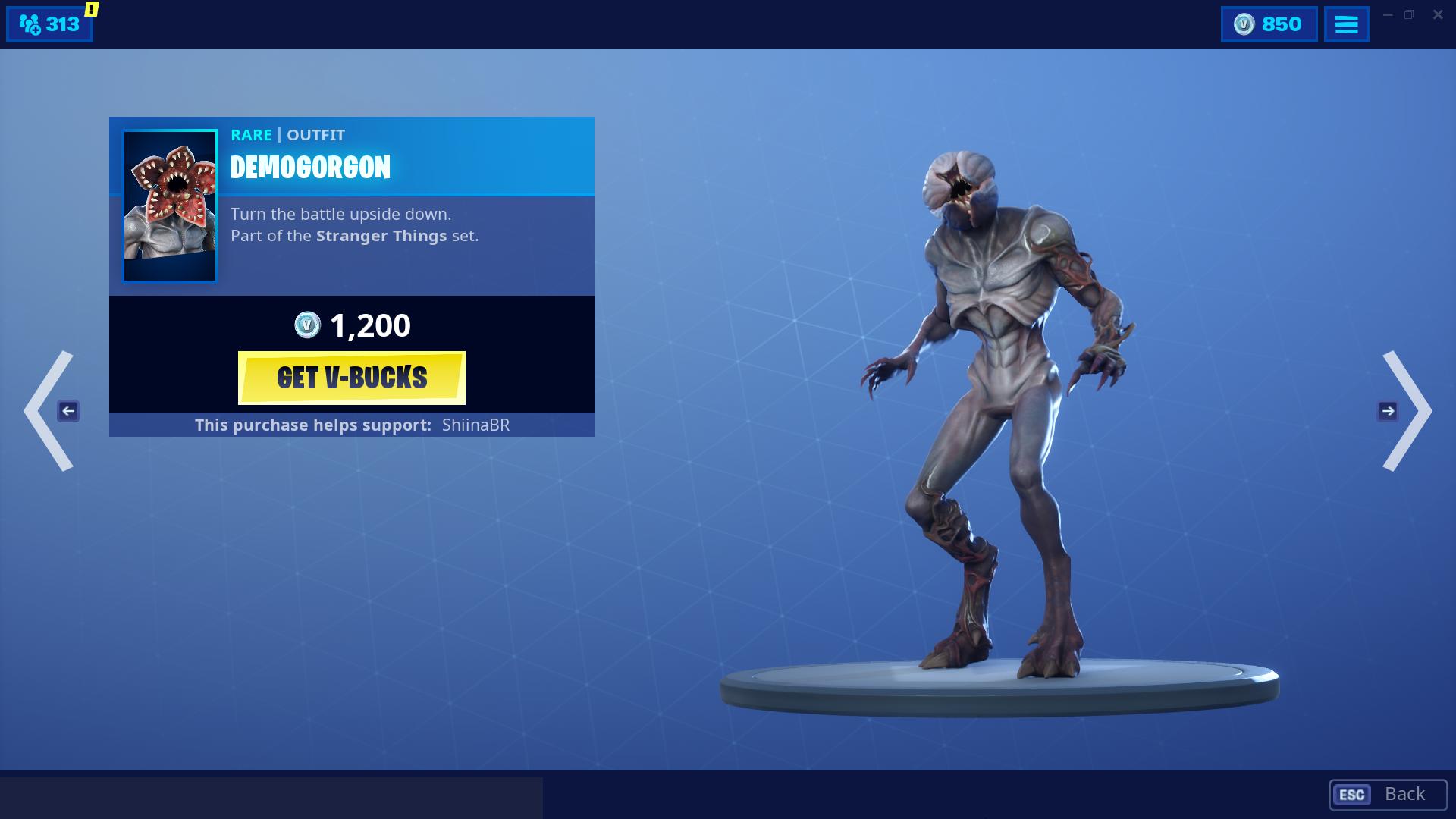 Demogorgon Fortnite Wallpapers