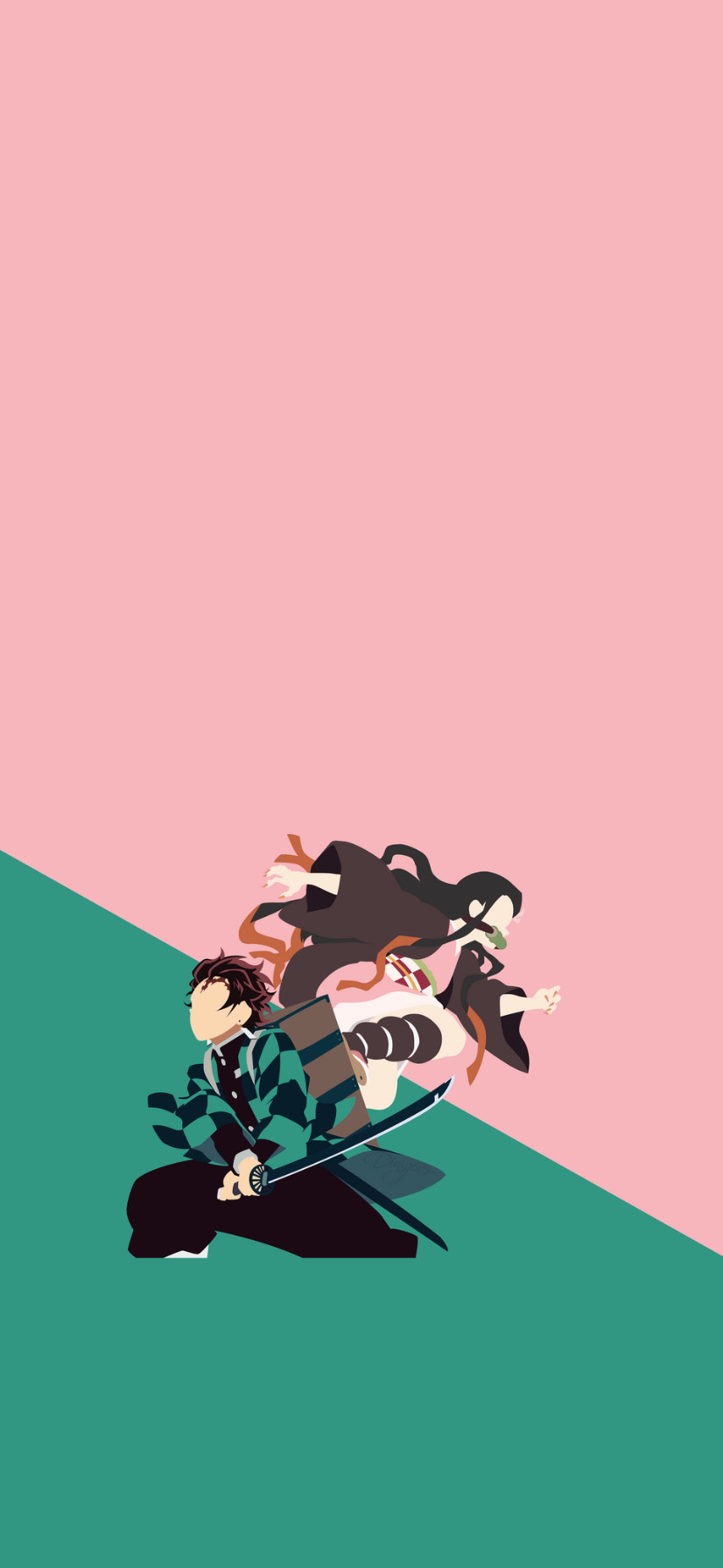 Demon Slayer Minimalist Wallpapers