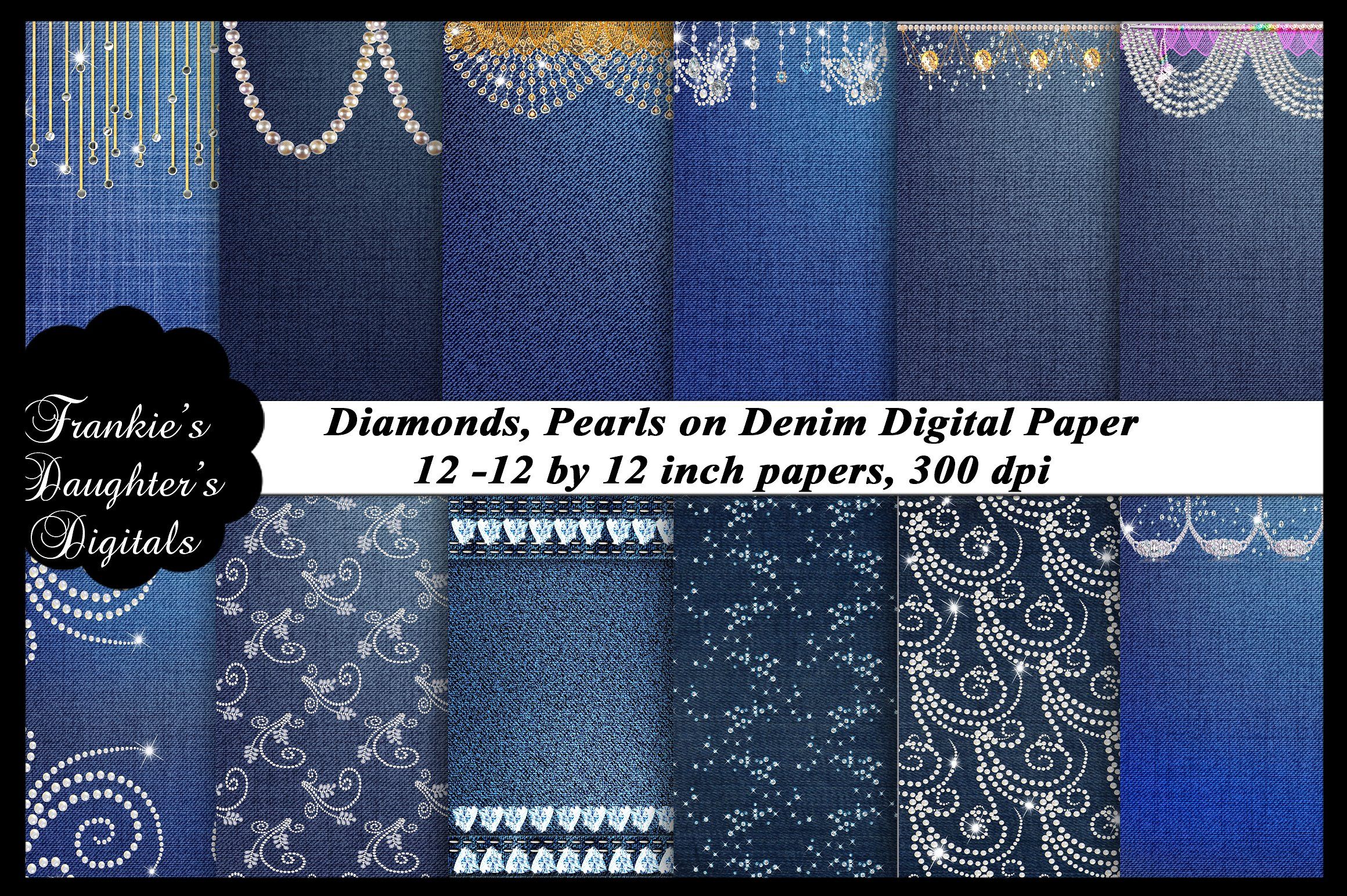 Denim And Diamonds Background