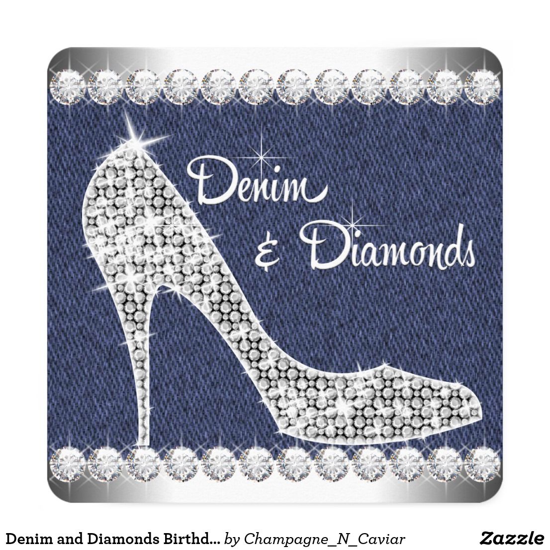 Denim And Diamonds Background