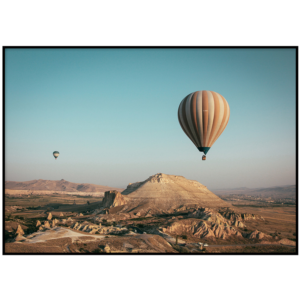 Desert Art And  Hot Air Balloon Wallpapers