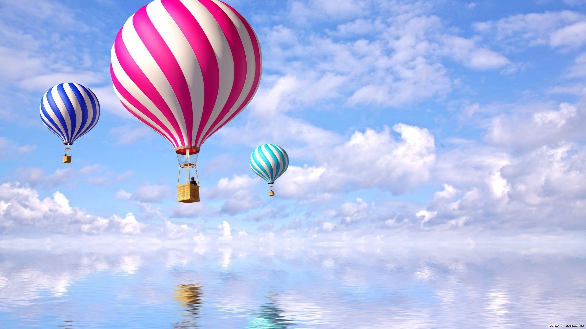 Desert Art And  Hot Air Balloon Wallpapers