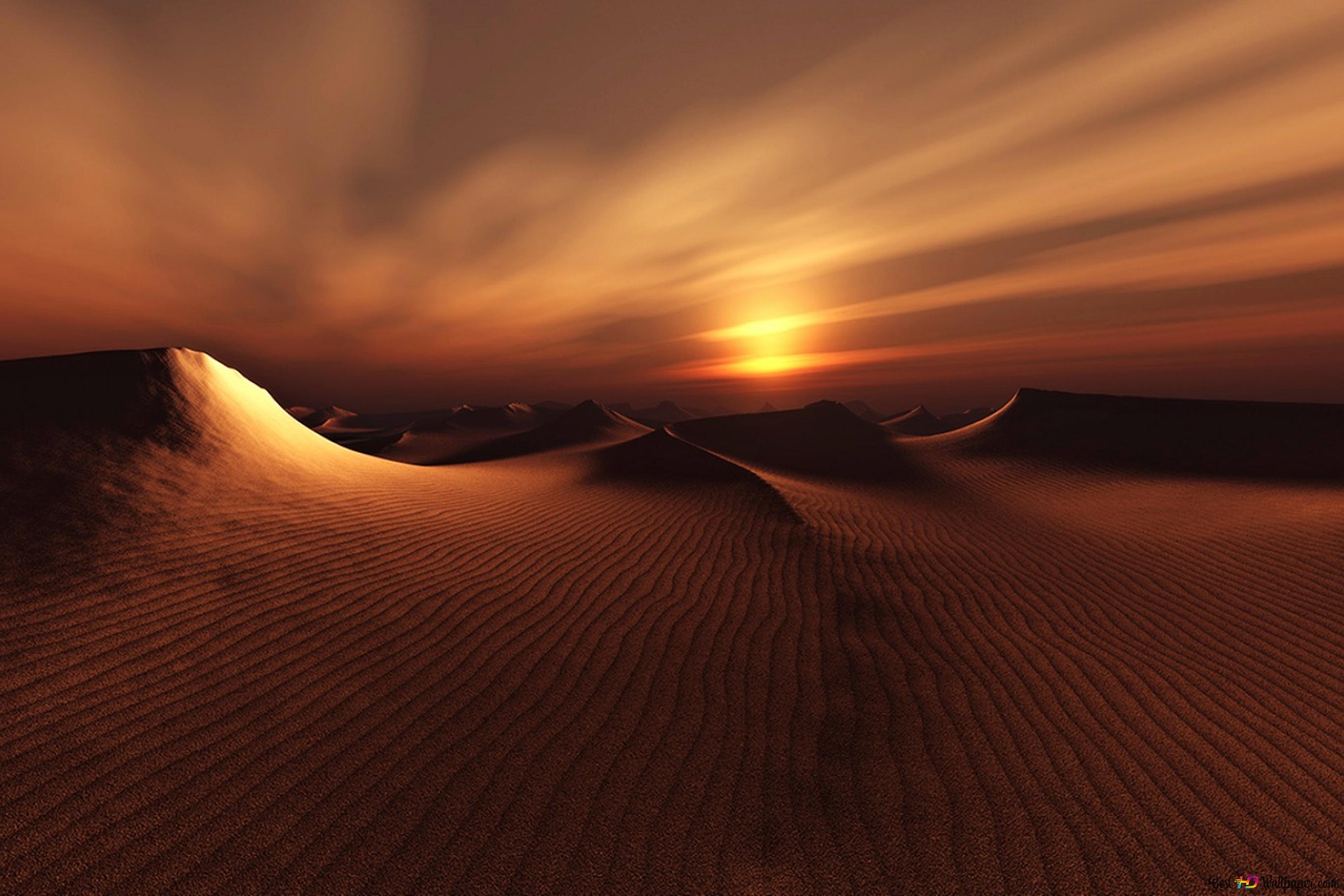 Desert In Neon Sunset Wallpapers