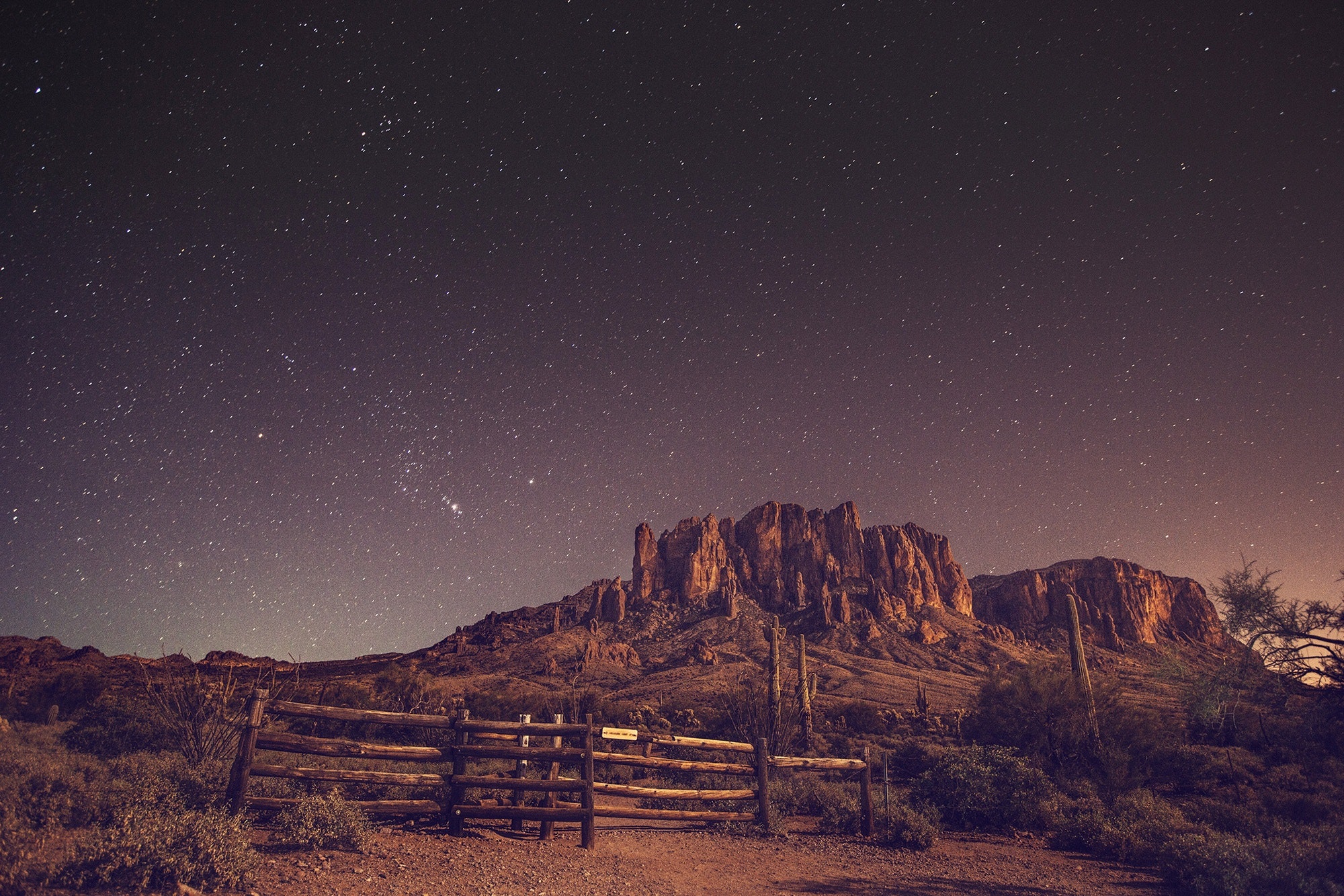 Desert Night Sky Wallpapers