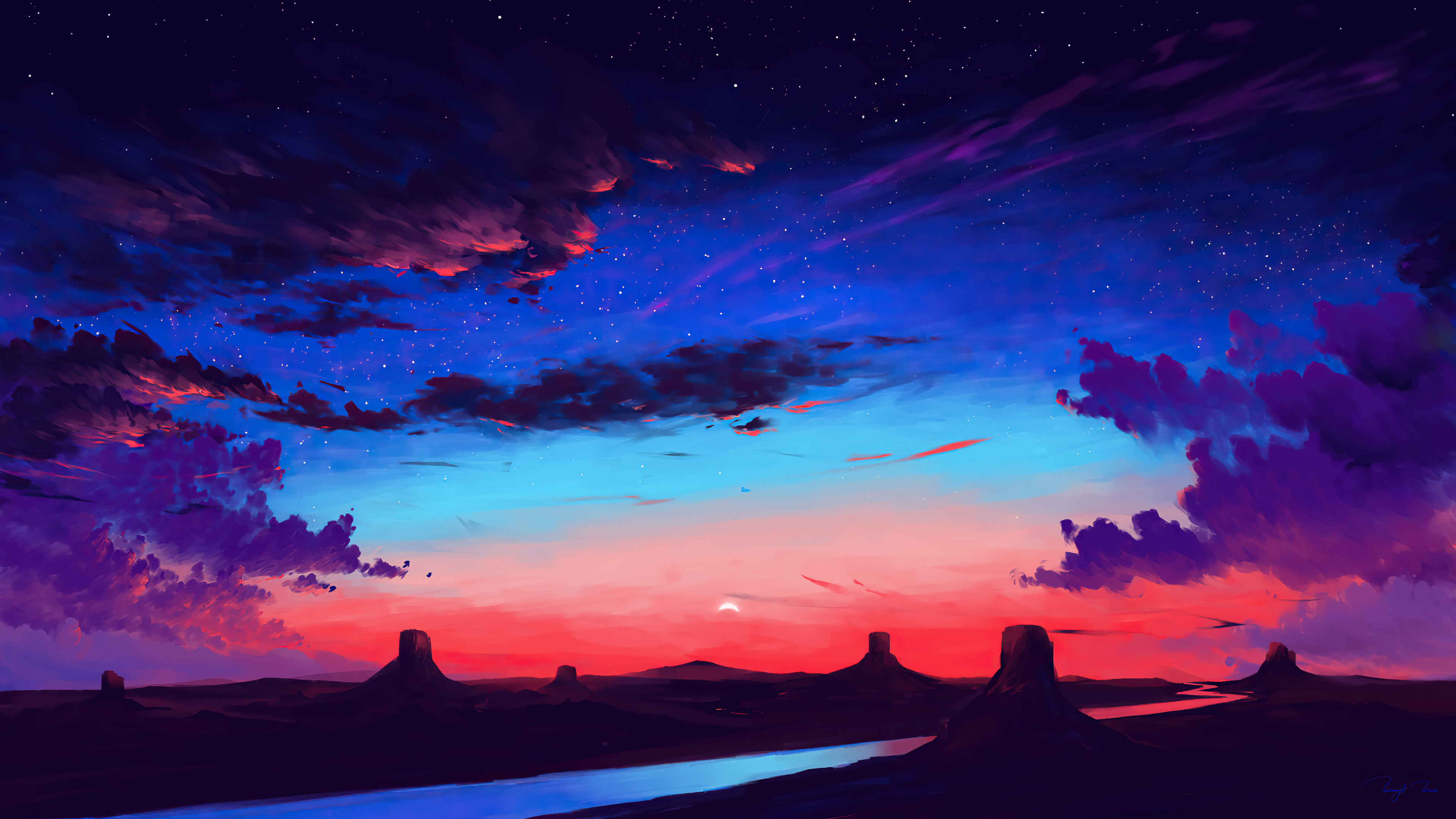 Desert Sunset Wallpapers