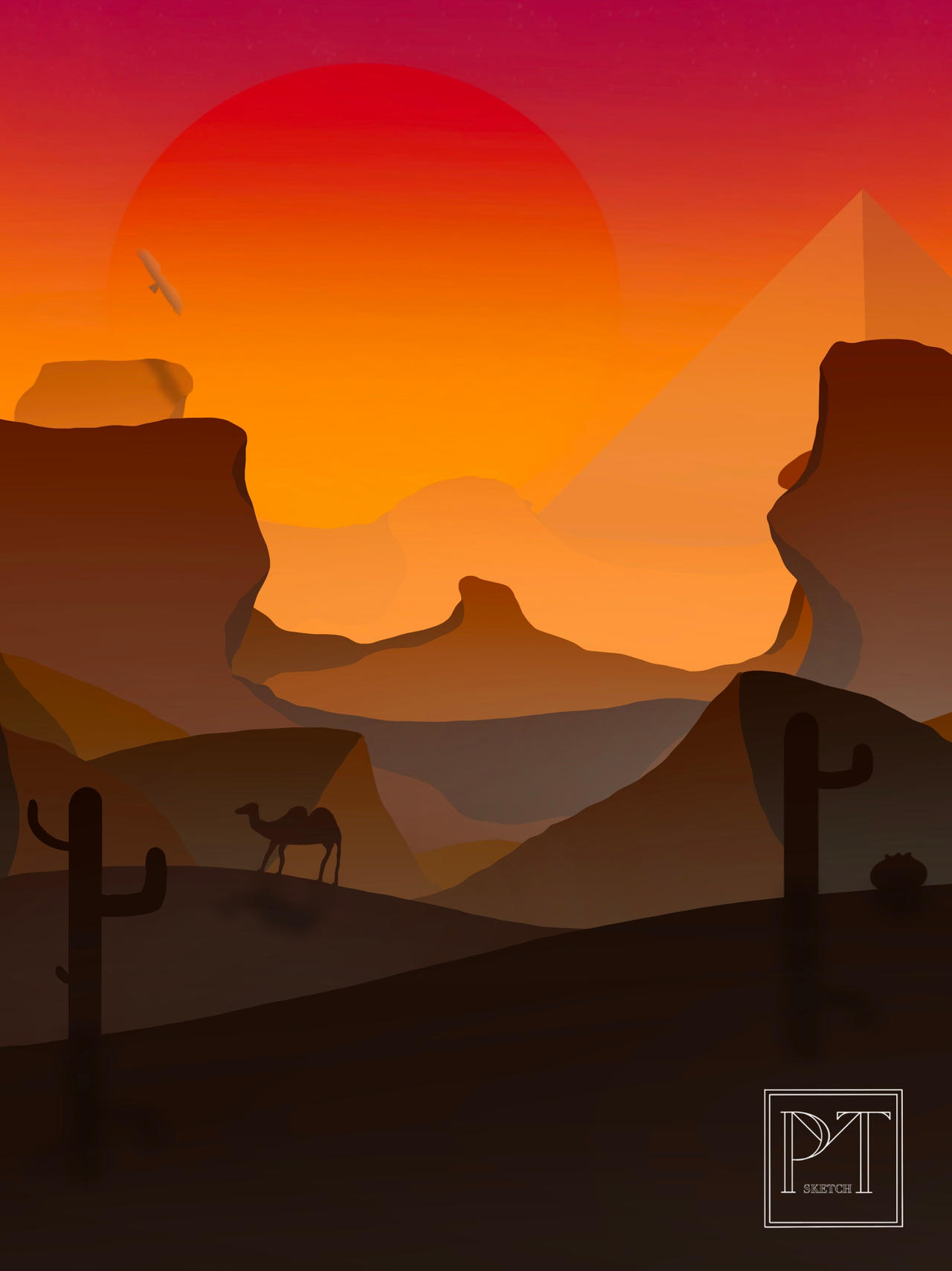 Desert Sunset Wallpapers