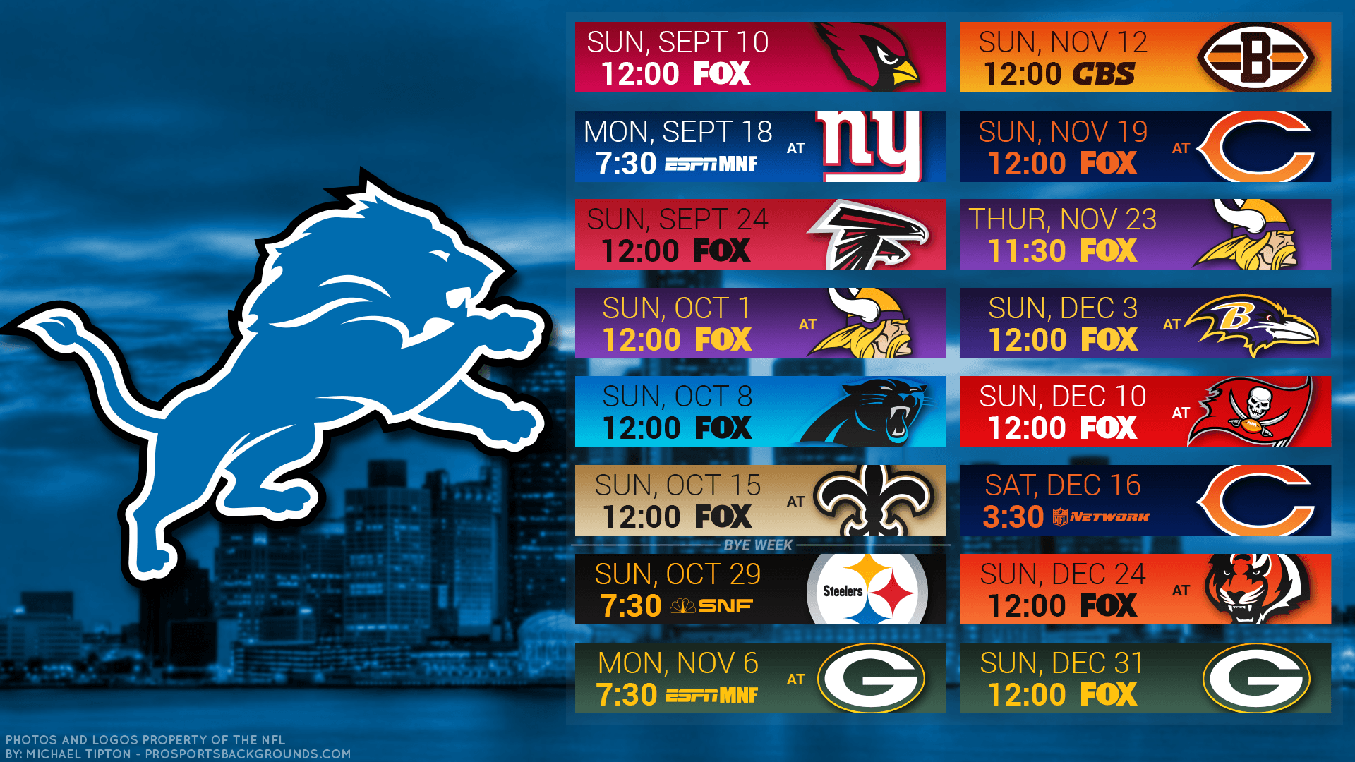 Detroit Lions 2017 Wallpapers