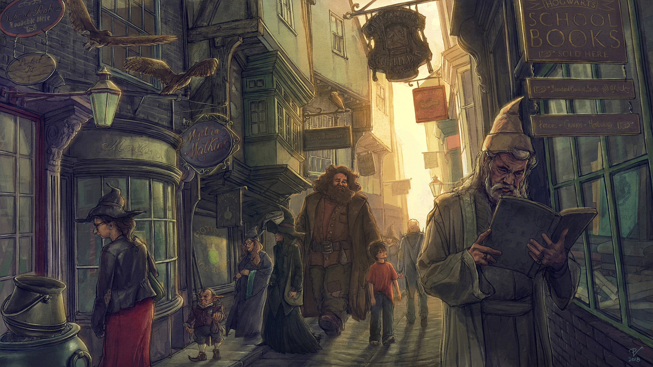 Diagon Alley Art Wallpapers