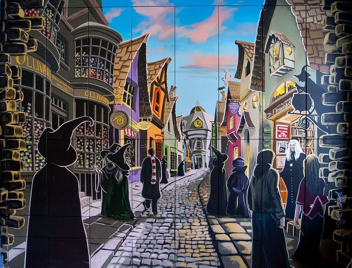 Diagon Alley Wall Mural Wallpapers