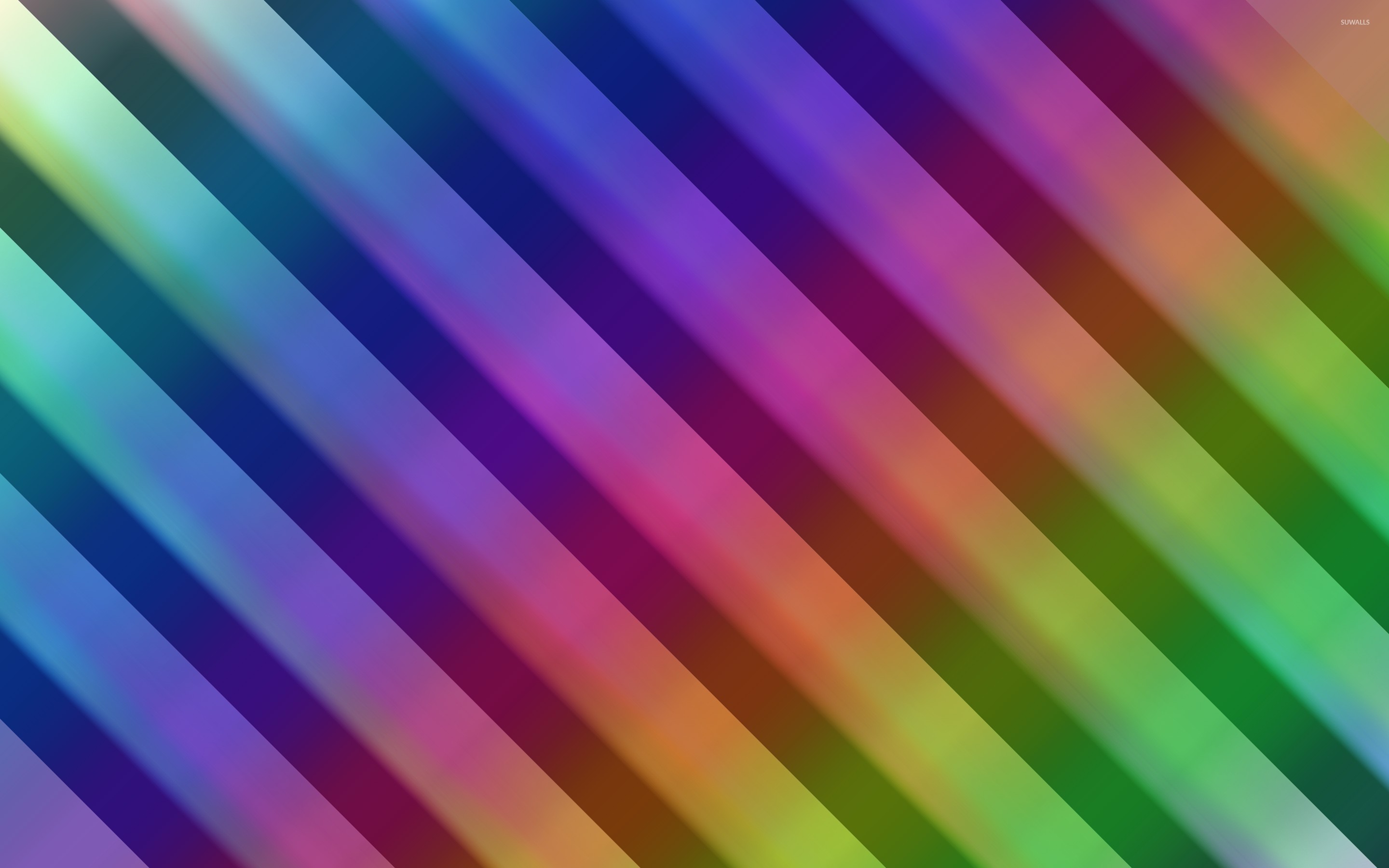 Diagonal Colorful Stripes Art Wallpapers