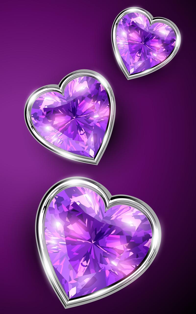 Diamond Hearts Wallpapers