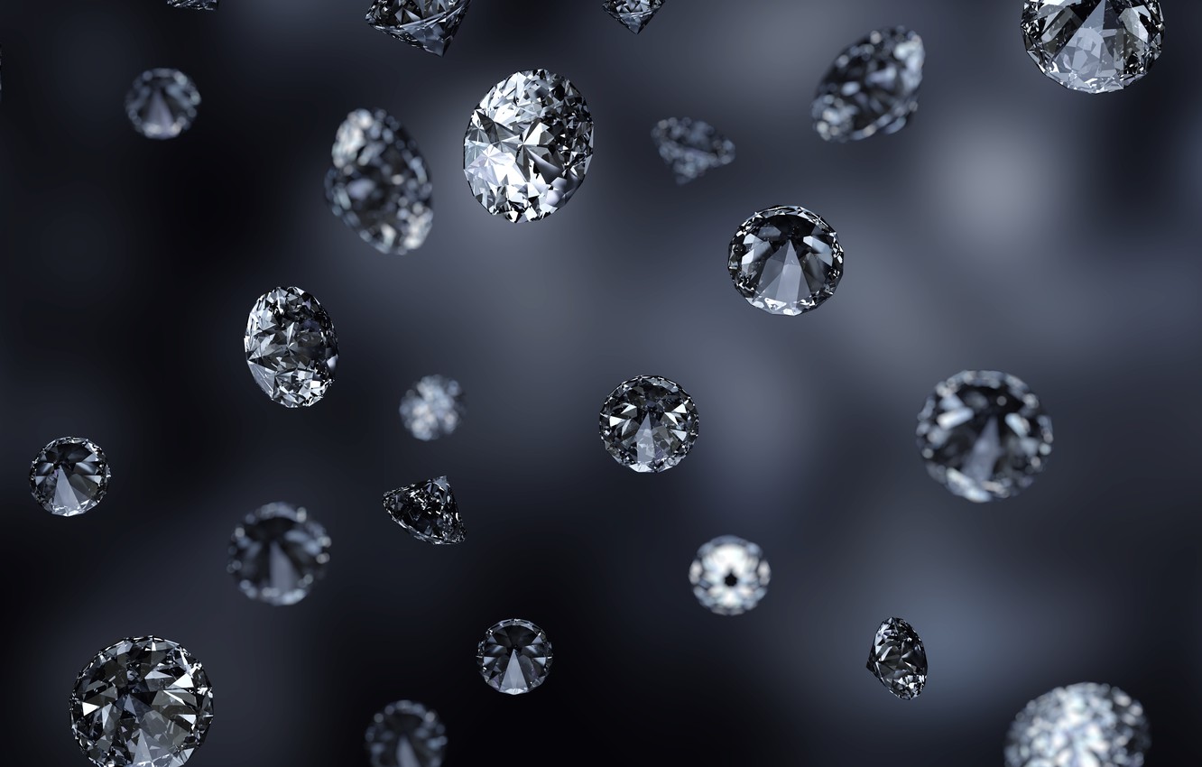 Diamonds Black Background