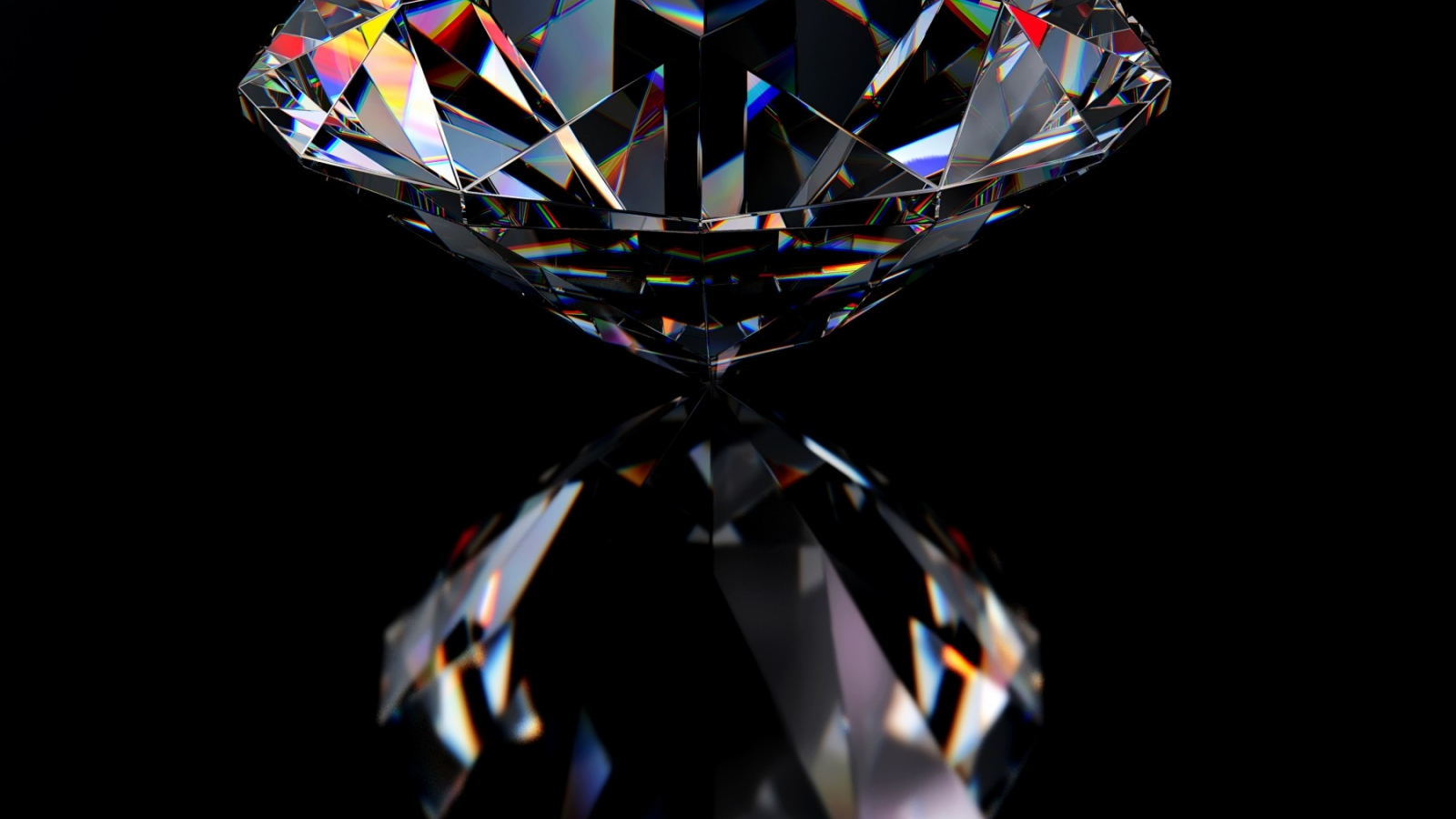 Diamonds Black Background