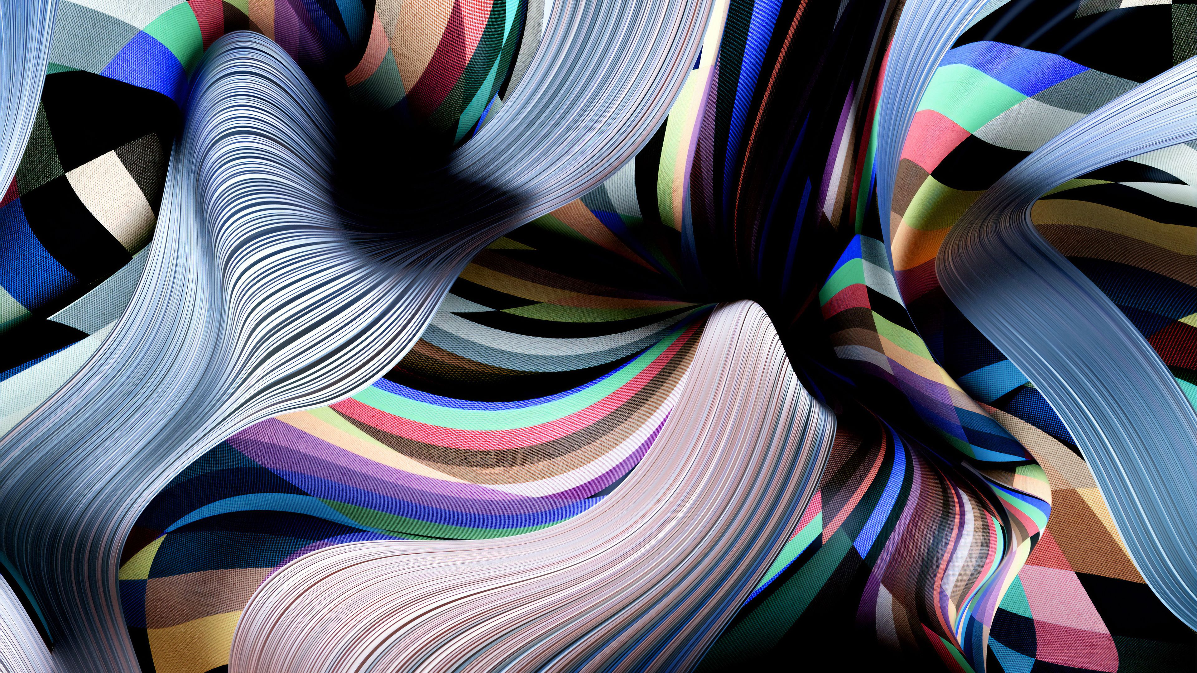 Digital Abstract Shapes 4K Cool 2021 Art Wallpapers