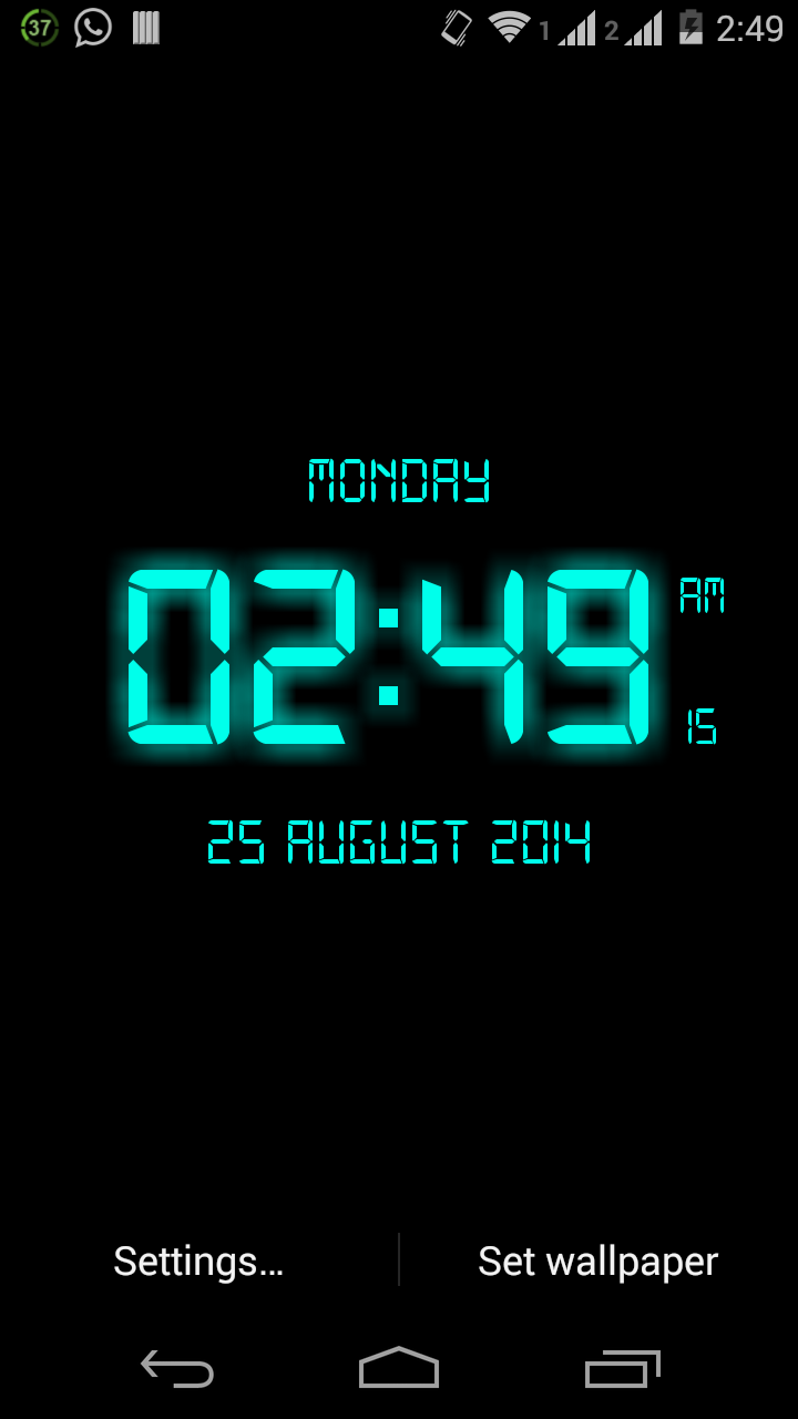 Digital Clock Wallpapers