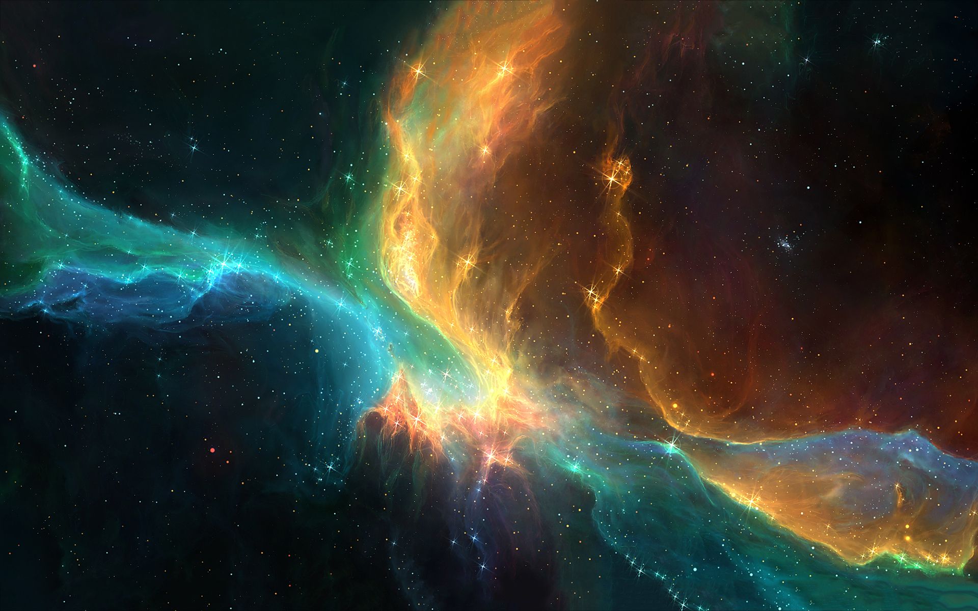 Digital Colorful Space Art Wallpapers