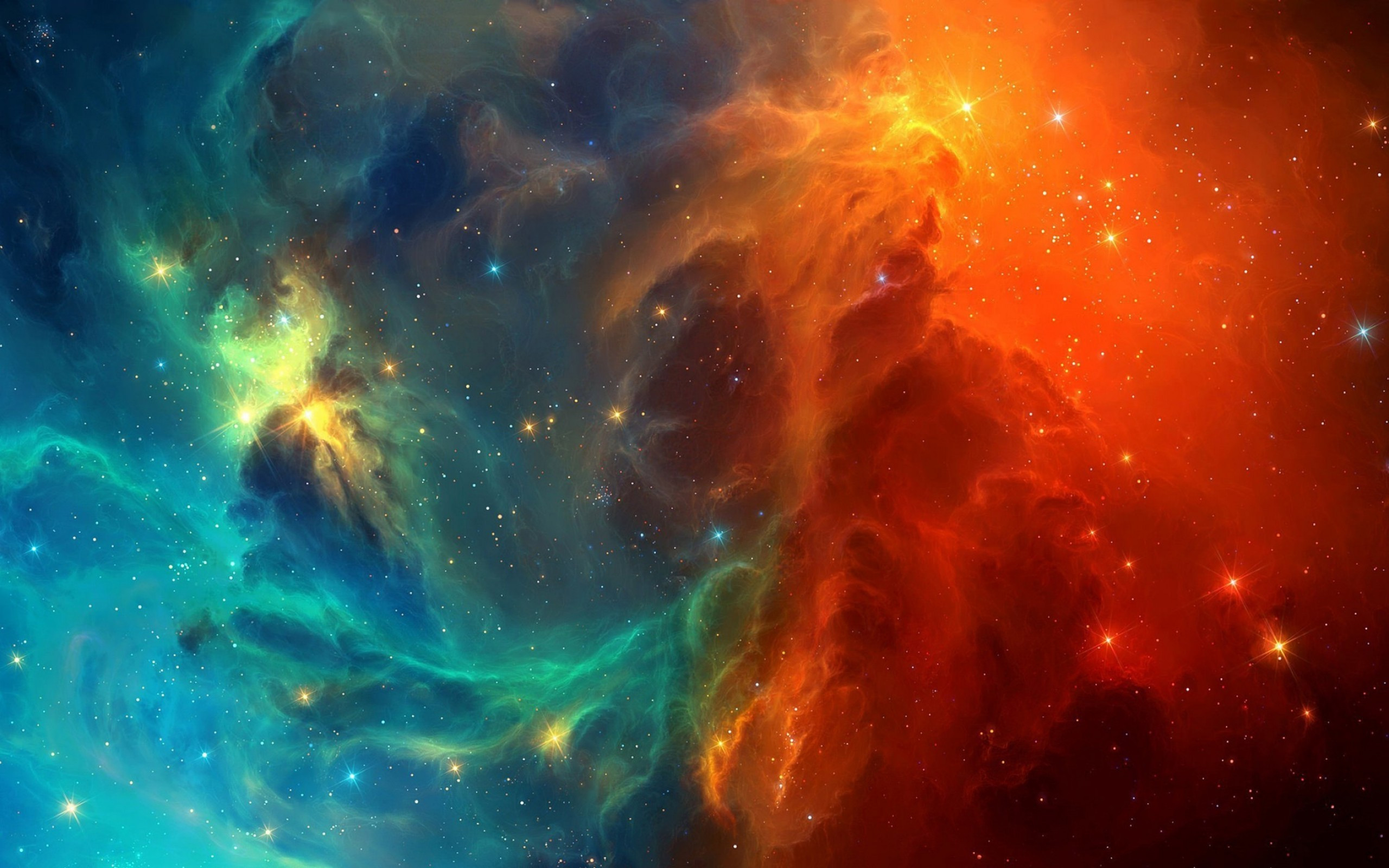 Digital Colorful Space Art Wallpapers