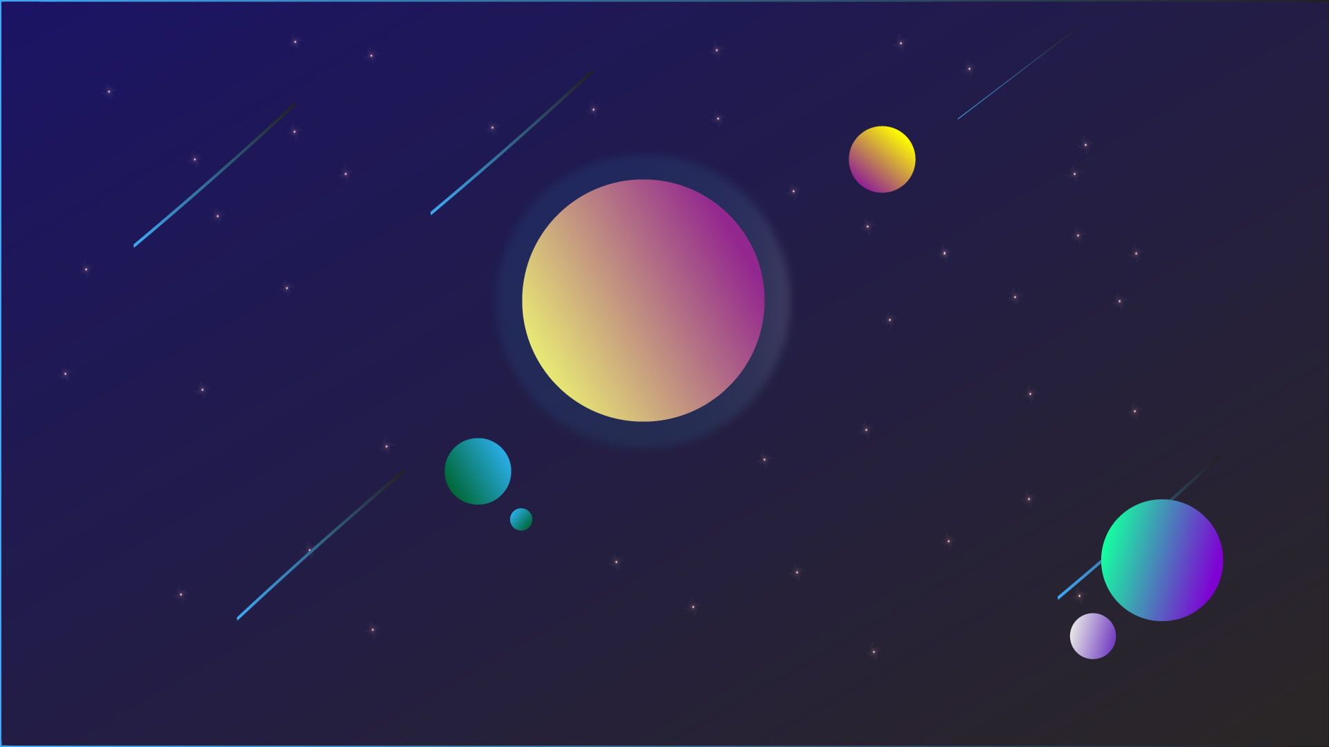 Digital Colorful Space Art Wallpapers