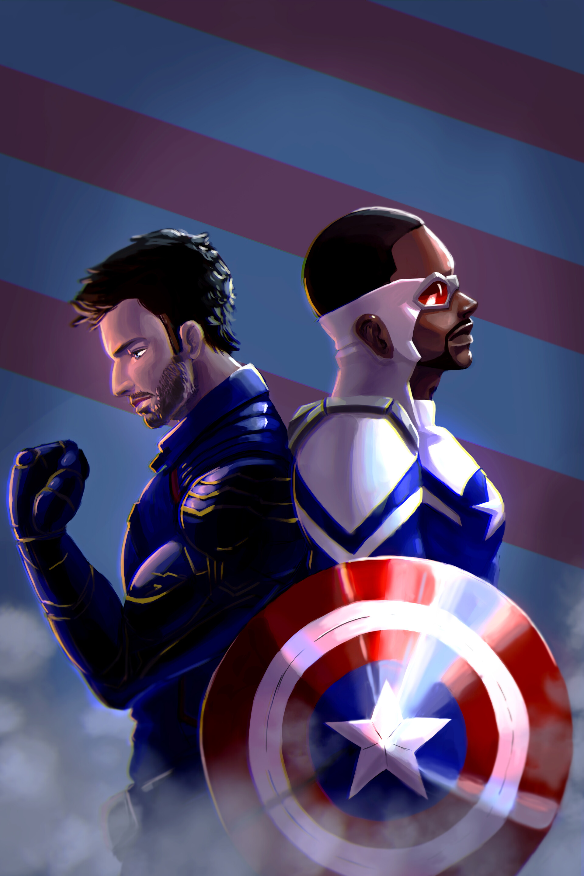 Digital Fan Art Of  Falcon And Winter Soldier Wallpapers