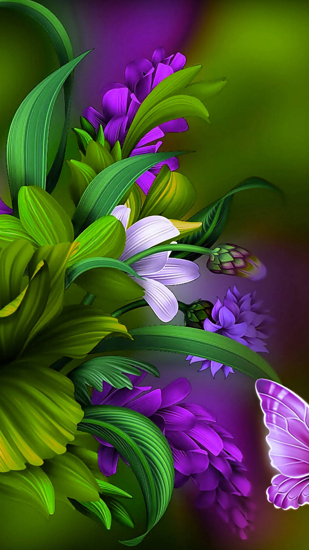 Digital Flowers Wallpapers