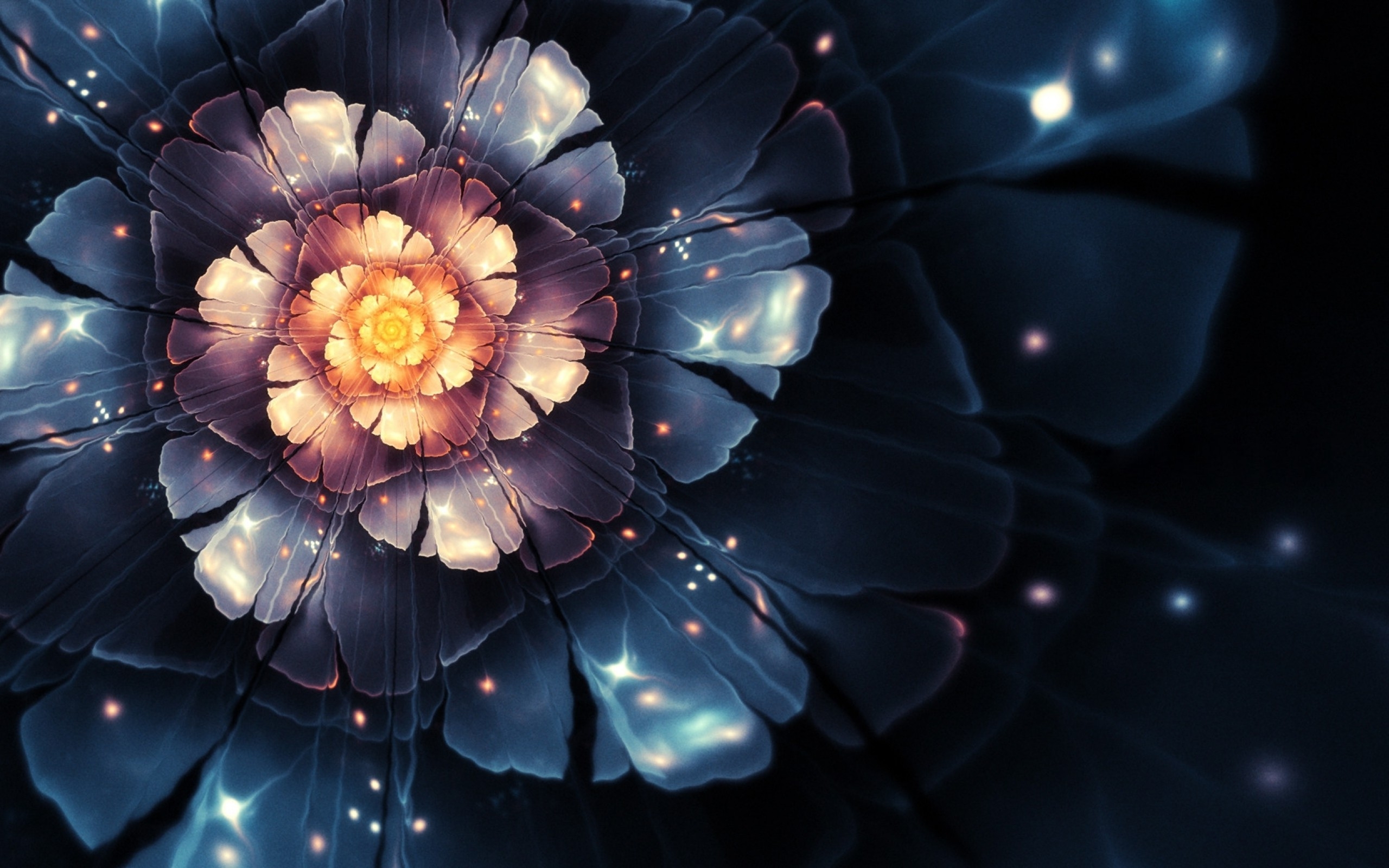 Digital Flowers Wallpapers