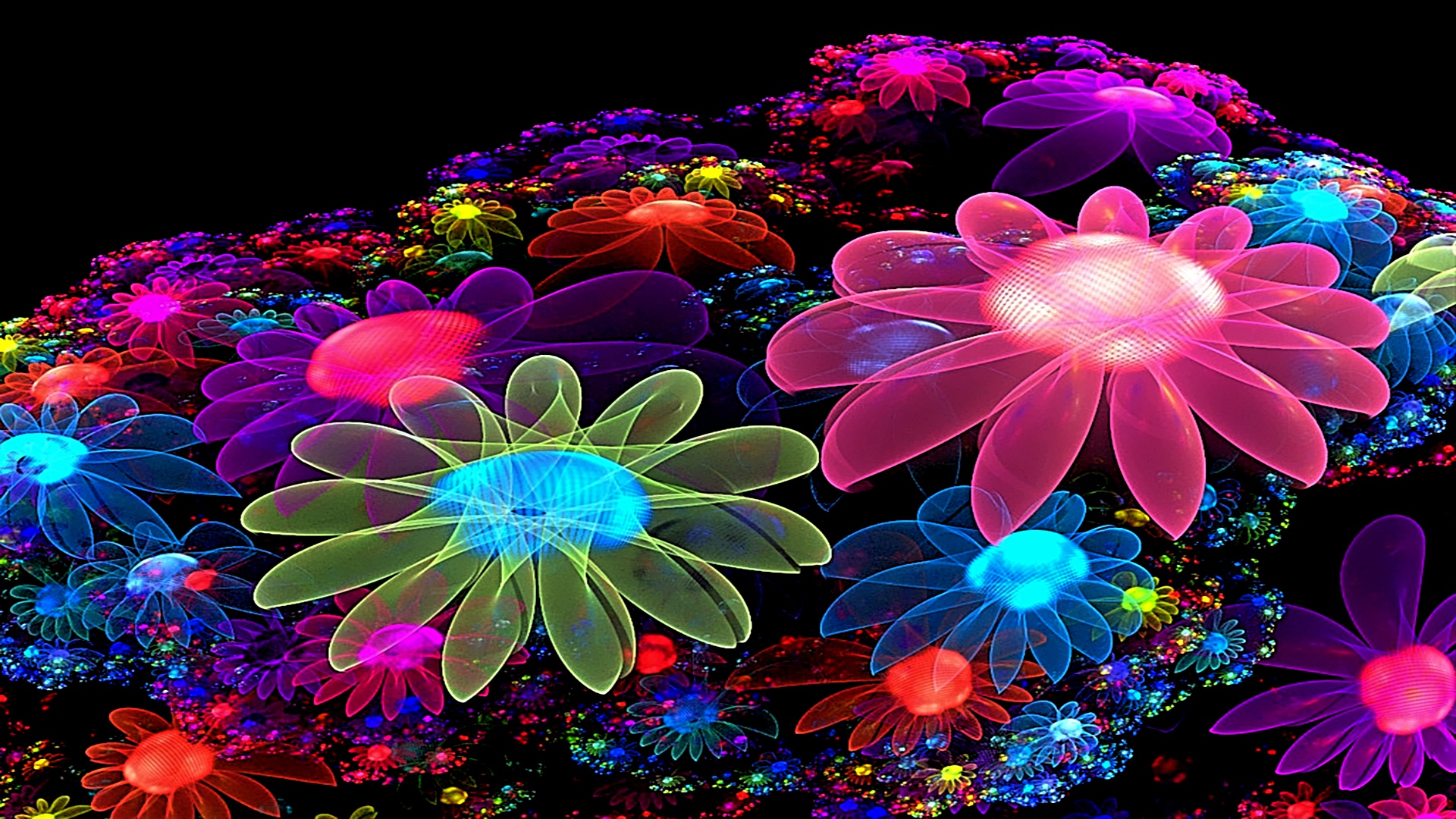 Digital Flowers Wallpapers