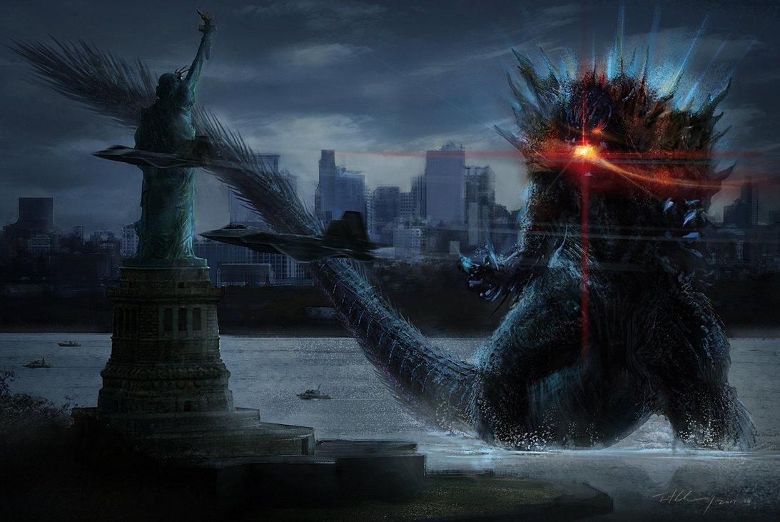 Digital Godzilla Concept Wallpapers