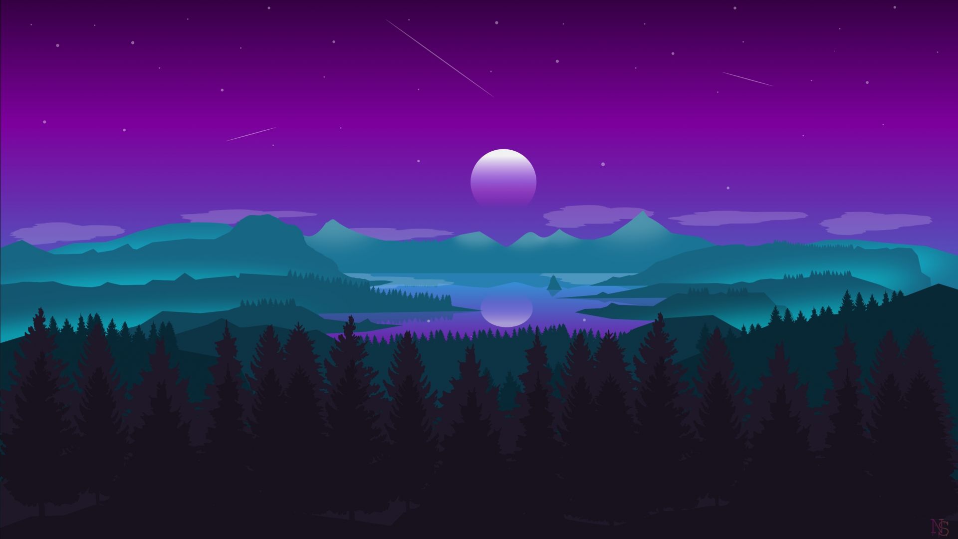 Digital Moon Wallpapers