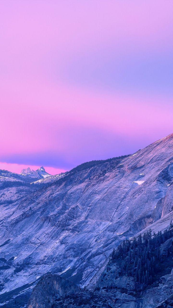 Digital Pink Mountains Wallpapers