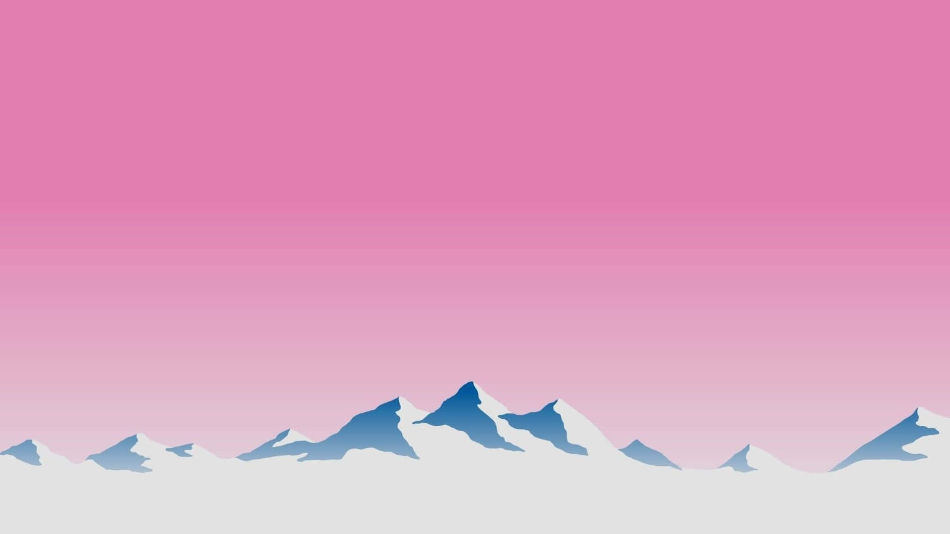 Digital Pink Mountains Wallpapers