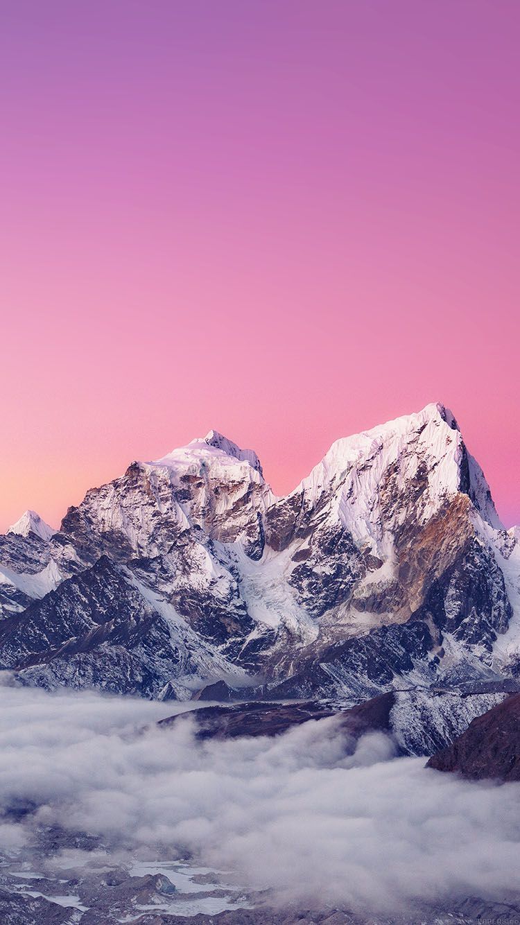 Digital Pink Mountains Wallpapers