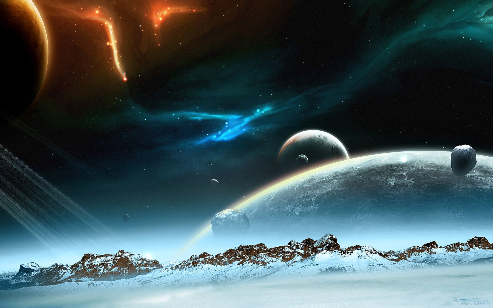 Digital Space Wallpapers