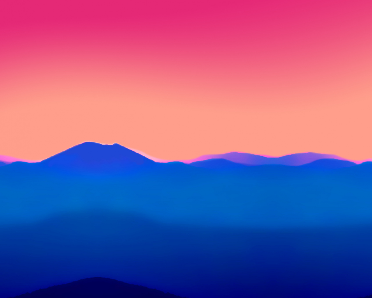 Digital Sunset Art Wallpapers