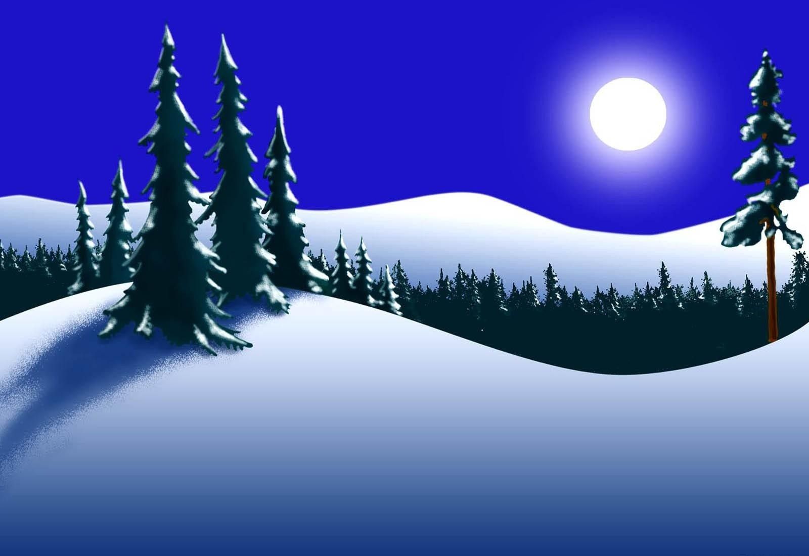 Digital Winter Moon Wallpapers