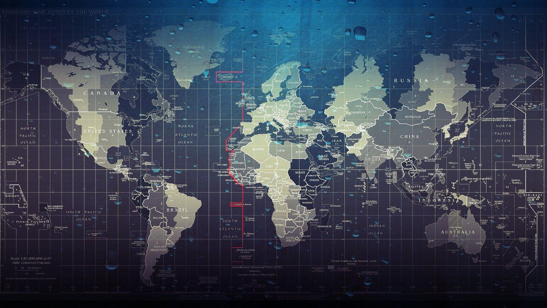 Digital World Map Wallpapers